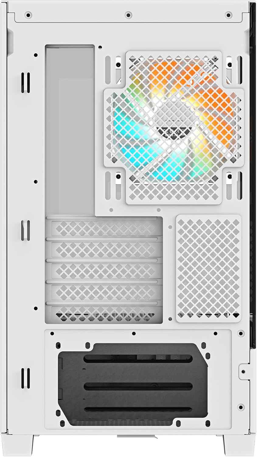 GIGABYTE C201 Panoramic ICE PC Case - Mid Tower, m-ATX, 360mm Radiator Support, 3 Pre-Installed Fans, USB 3.0, Support RGB Fusion
