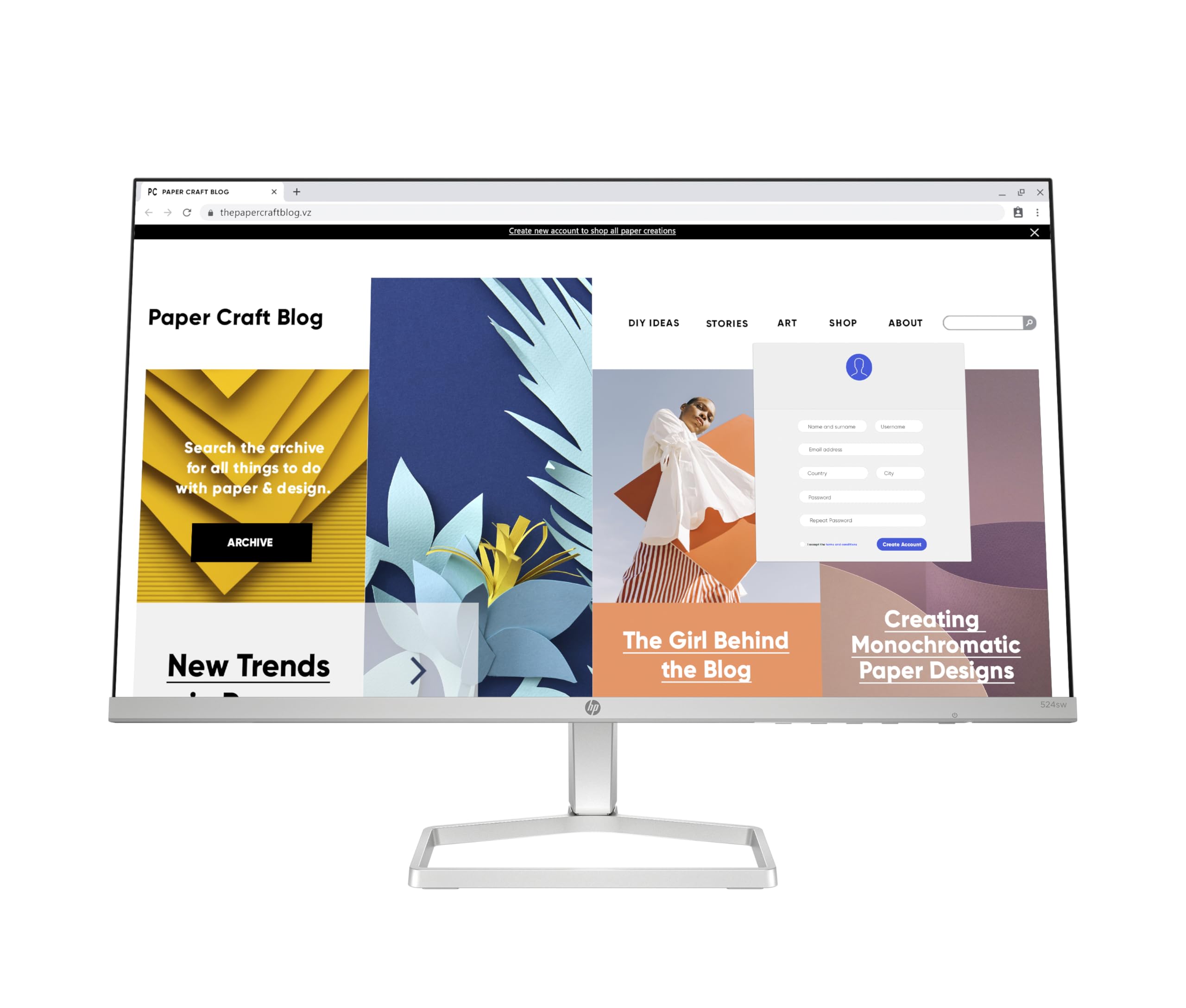 HP Series 5 27 inch FHD White Monitor - 527sw,27inch(68.6 cm),FHD(1920 x 1080),300 nits,Integrated Speakers, Eye Ease,Anti-Glare,3.2kg