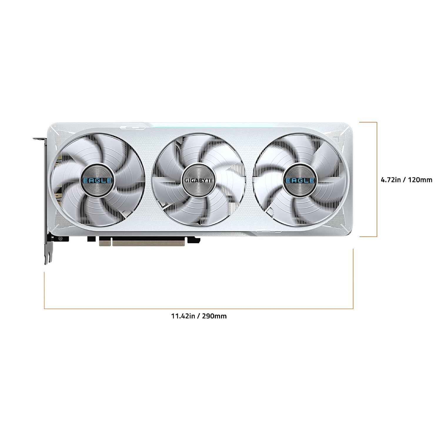 GIGABYTE GeForce RTX 5070 Eagle OC ICE SFF 12G Graphics Card, 12GB 256-bit GDDR7, PCIe 5.0, WINDFORCE Cooling System, GV-N5070EAGLEOC ICE-12GD Video Card