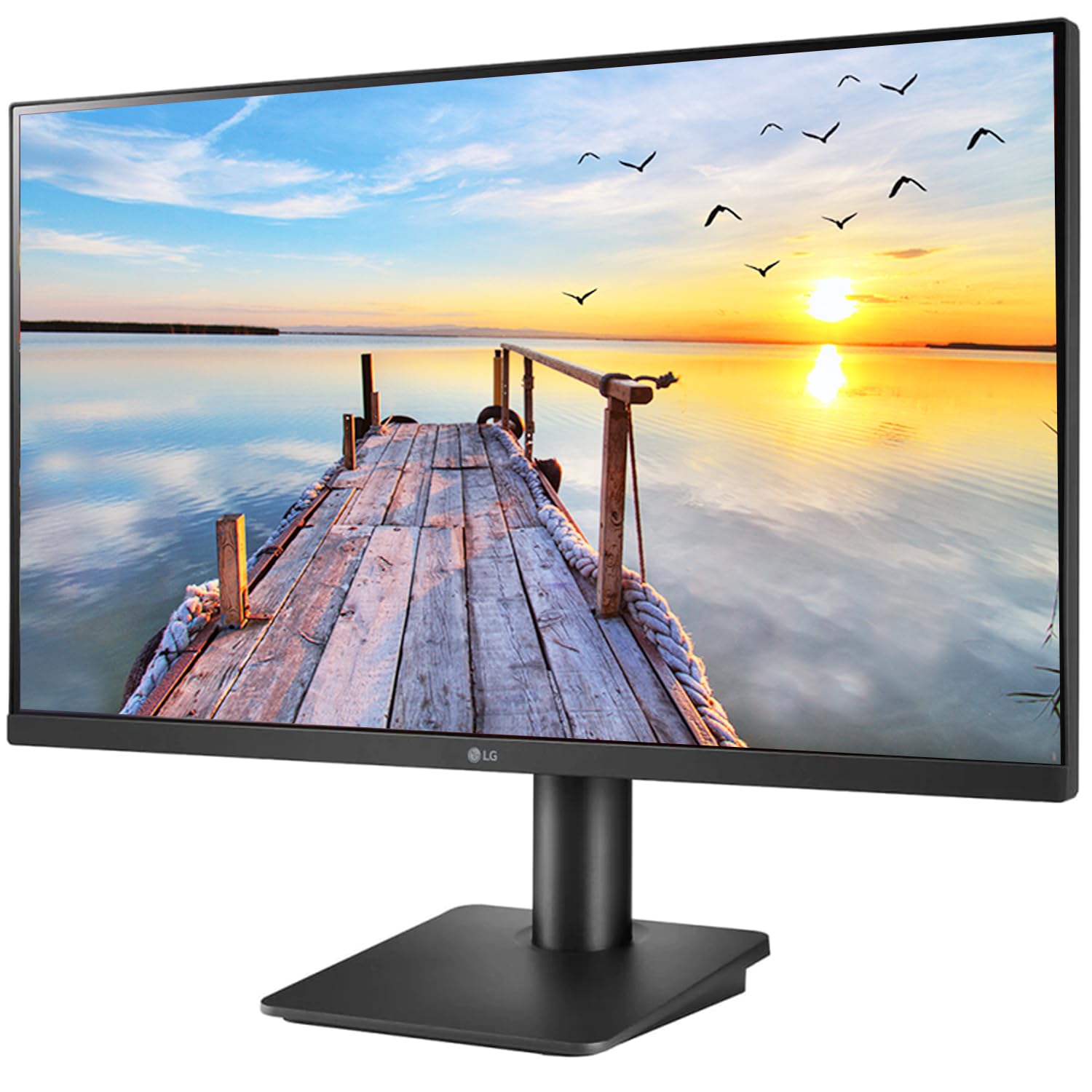 LG 27MP450 27 inch (68.6 cm) IPS FHD (1920x1080 Pixels), HDR 10, Height Adjust, Display Port, HDMI, AMD FreeSync, 75 Hz Refresh Rate - Zapnet.in