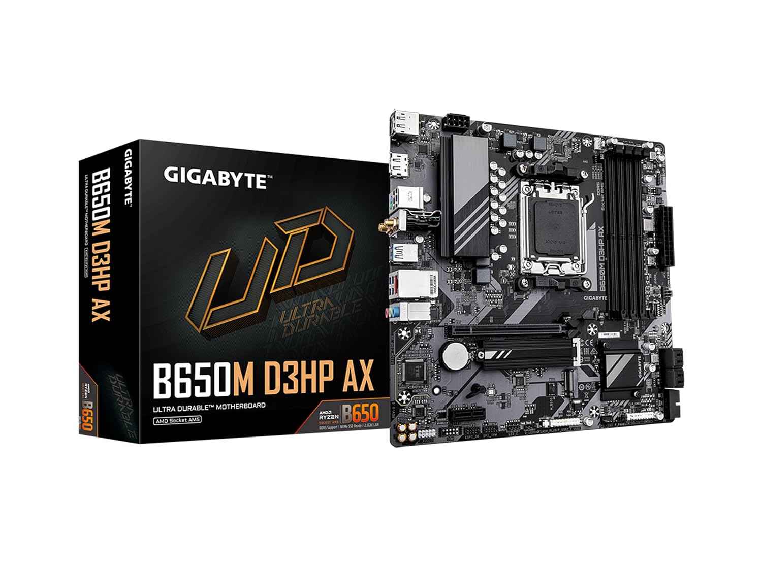 GIGABYTE B650M D3HP AX AM5 LGA 1718 AMD B650 M-ATX DDR5 Motherboard