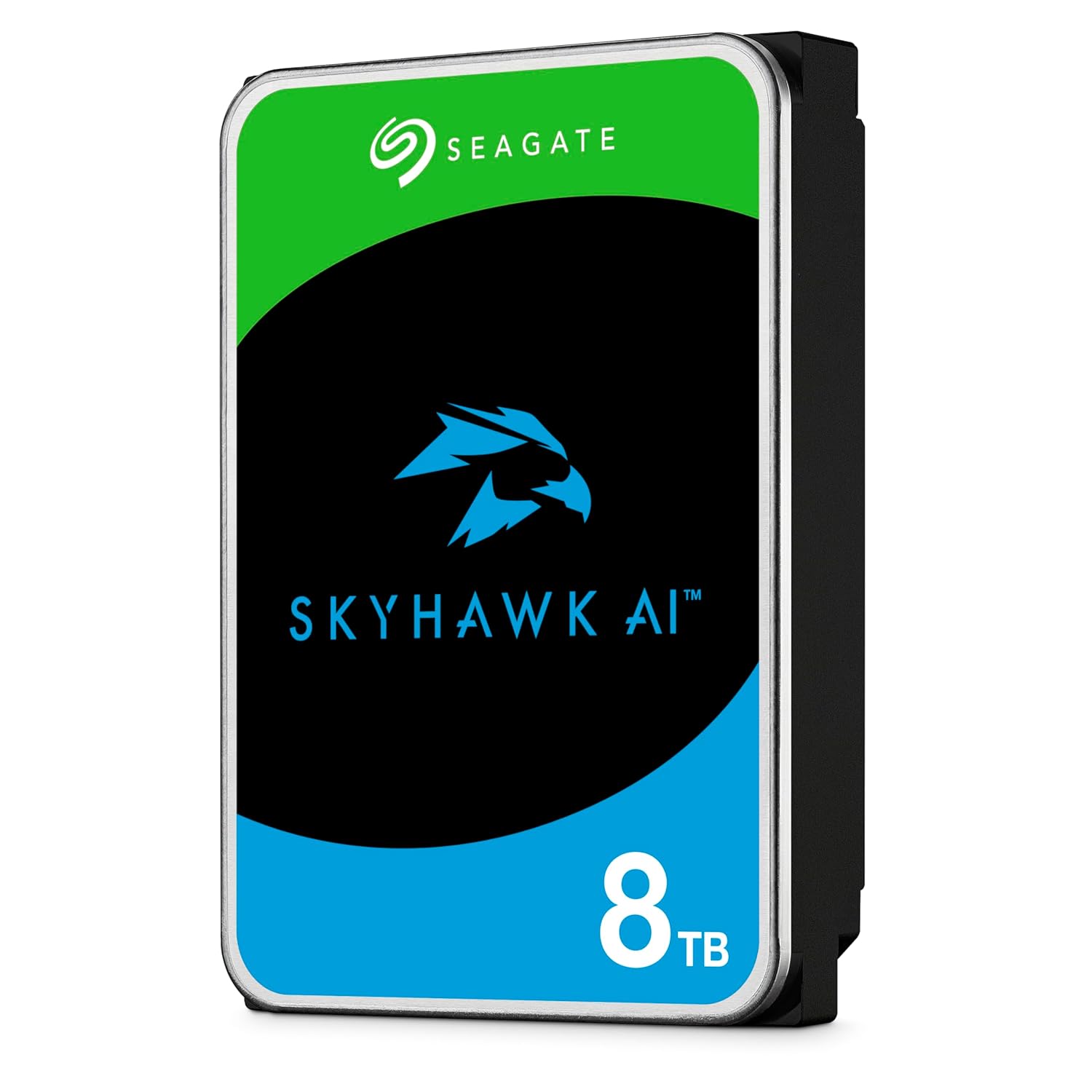Seagate Skyhawk AI 8TB Video Internal Hard Drive HDD – 3.5 Inch SATA 6 Gb/s 256 MB Cache for DVR NVR Security Camera System with 3-Years Data Recovery Services (ST8000VE001)