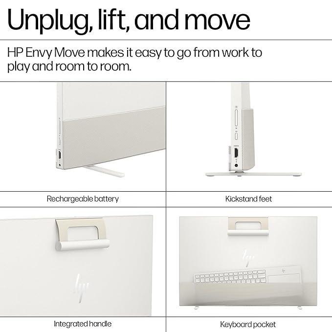 HP Envy Move All in One 24,13th Gen Intel Core i5-1335U,23.8inch(60.5cm),QHD,Three Sided Micro Edge,16GB DDR5,1TB SSD,Bluetooth Keyboard,Win 11 Home,4.1Kg,24-cs0047in - Zapnet.in