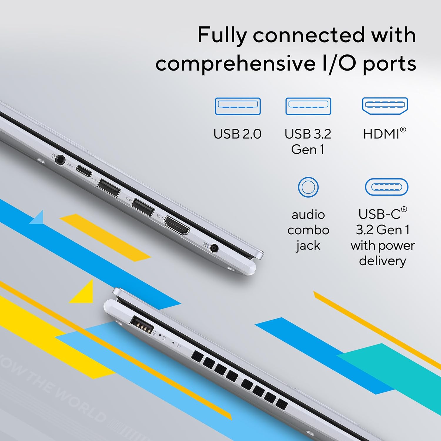 ASUS Vivobook 16, Intel Core i5-12500H, 12th Gen, 16GB RAM, 512GB SSD, FHD+, 16"/40.64cm, Windows 11, MS Office 2021, Silver, 1.8KG, X1605ZAC-MB540WS, Thin and Light Laptop