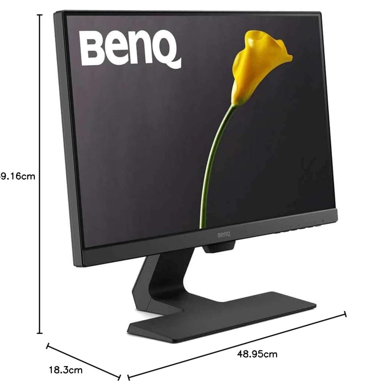 BenQ GW2283 22" (55 cm) 1920x1080p 60Hz IPS Full HD|Dual HDMI| Eye-Care| Low Blue Light| Bezel-Less Monitor|Anti-Glare|1WX2 Speakers| Brightness Intelligence| VESA Wall Mountable (Black)