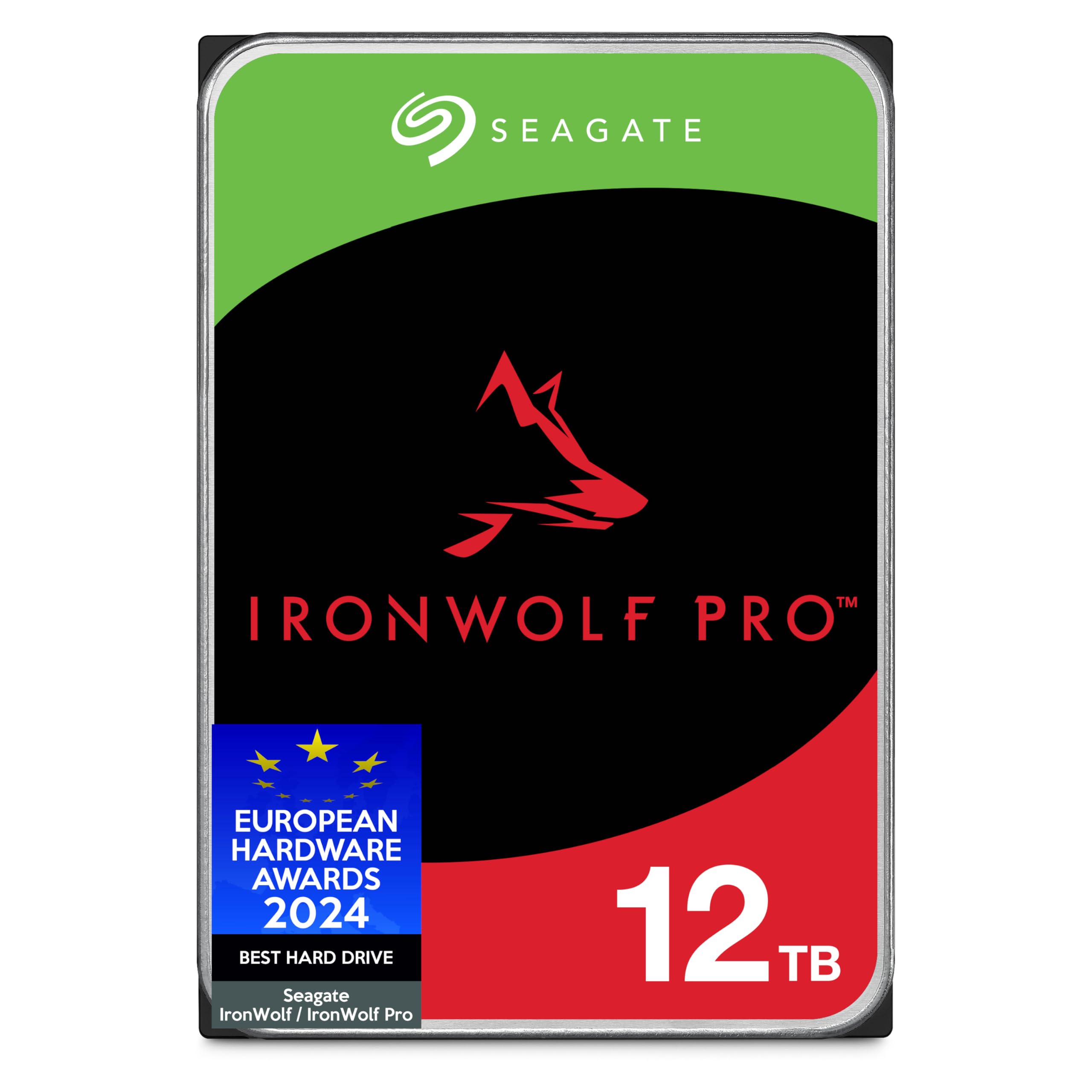Seagate IronWolf Pro 8TB, Enterprise HDD Internal NAS, CMR, SATA to 6Gb/s, 7200RPM, 256MB Cache for RAID Network-Attached Storage, Rescue Services, Open-Easy Package (ST8000NTZ01)