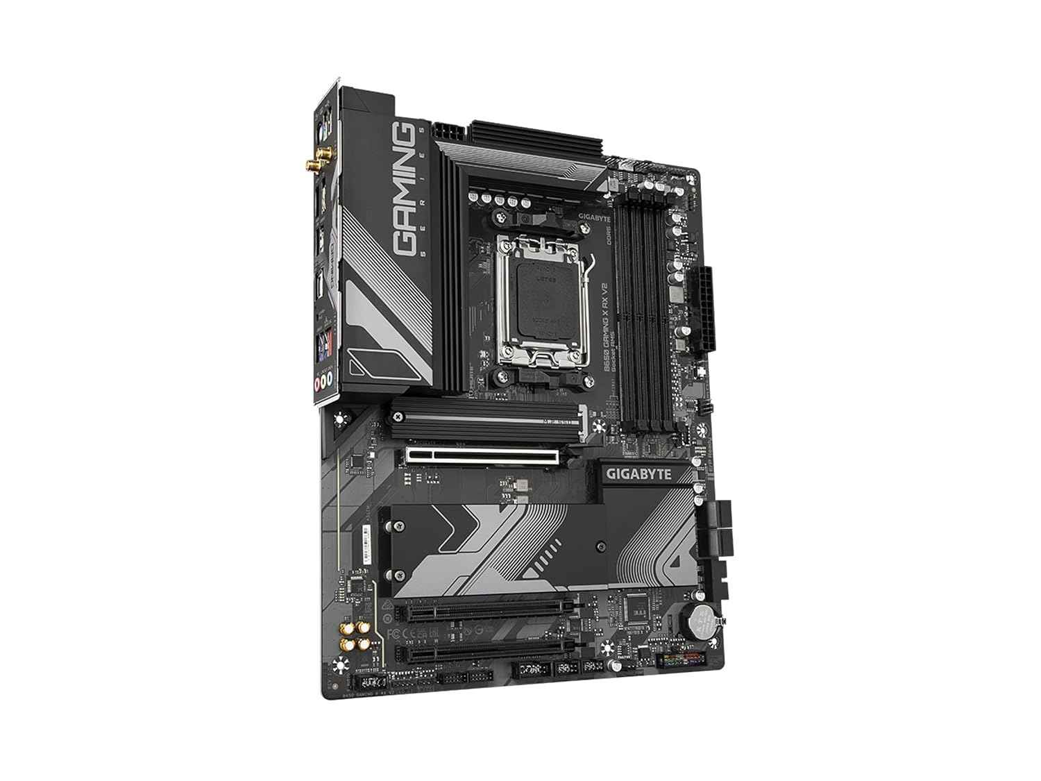 GIGABYTE B650 Gaming X AX V2 (rev. 1.0) AM5 LGA 1718 AMD B650 ATX DDR5, Triple M.2, PCIe 5.0, USB 3.2 Gen2x2 Type-C, AMD Wi-Fi 6E, Realtek 2.5GbE LAN