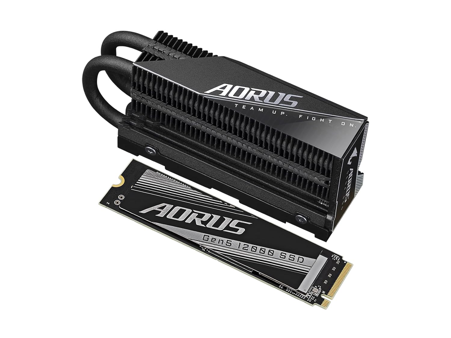 GIGABYTE AORUS Gen5 12000 SSD 2TB PCIe 5.0 NVMe M.2 Internal Solid State Hard Drive with Read Speed Up to 12400MB/s, Write Speed Up to 11800MB/s, AG512K2TB