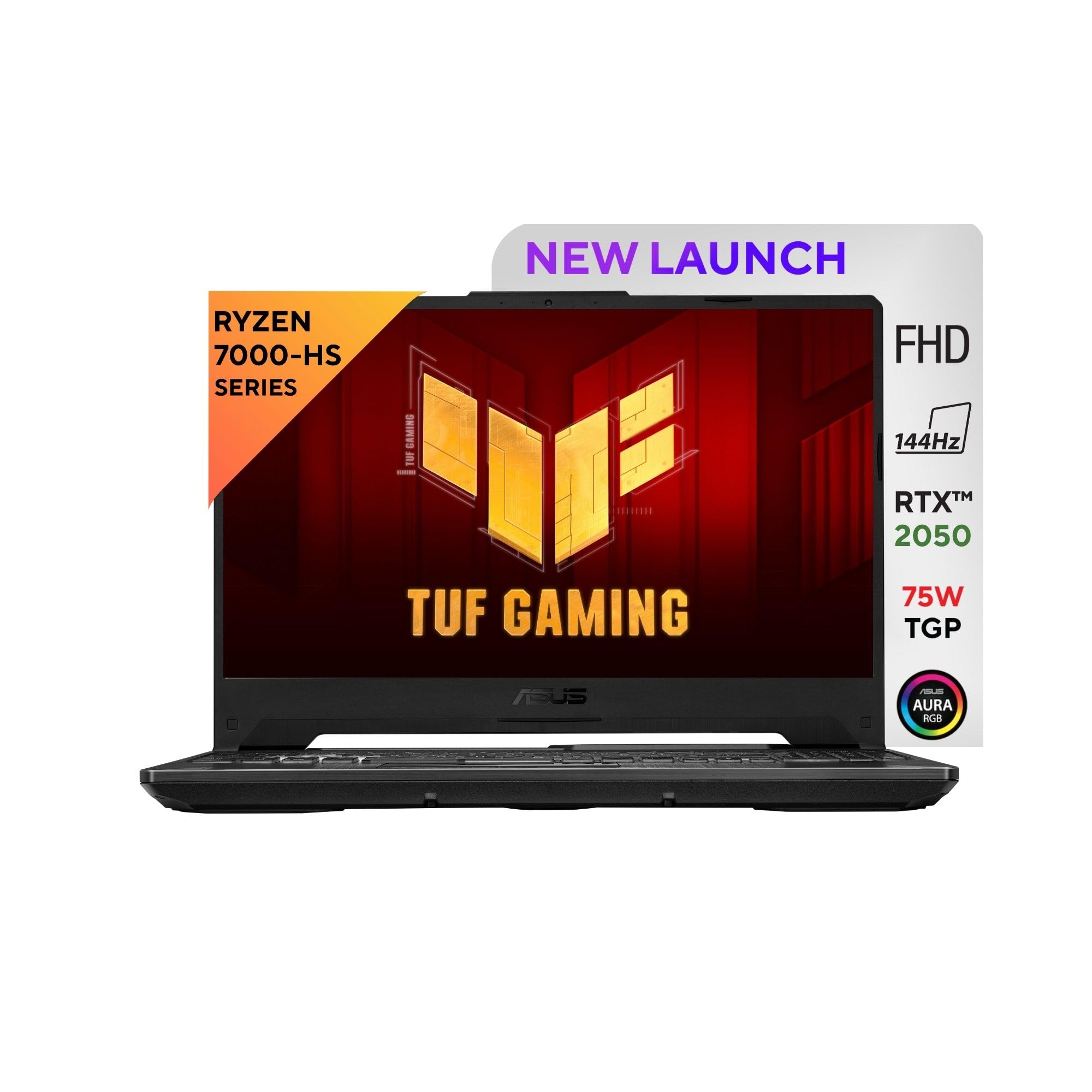 ASUS TUF Gaming A15, 15.6" FHD (1920 x 1080) 16:9, AMD Ryzen 7 7435HS Mobile Processor, Gaming Laptop (16GB RAM/512GB SSD//Windows 11/Office Home/48WHr Battery/Graphite Black/2.3Kg), FA566NCR-HN054WS