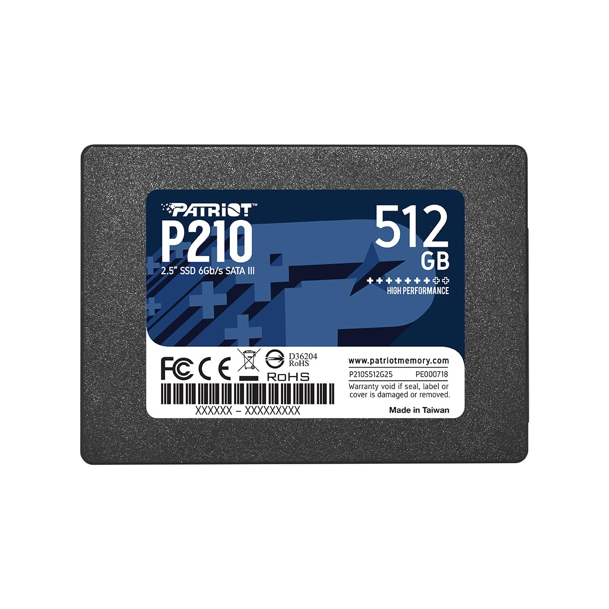 Patriot Memory P210 SATA 3 256GB SSD 2.5 Inch Internal Solid State Drive P210S256G25