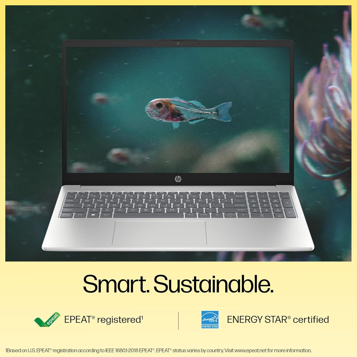 HP 15, AMD Ryzen 5 7520U, 16GB DDR5, 512GB SSD, (Win 11, Office 21, Silver, 1.59kg), Anti-Glare, Micro-Edge, 15.6-inch(39.6cm), FHD Laptop, AMD Radeon Graphics, 1080p FHD Camera, Backlit KB, fc0156AU