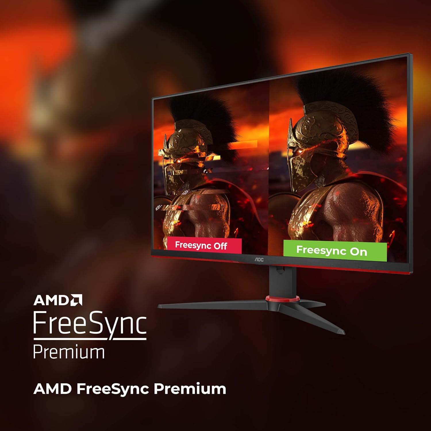 AOC 24G2E5 24 Inch (61 Cm) 1920 X 1080 Pixels Fhd IPS Gaming LCD Monitor with 75Hz Refresh Rate, 1 Ms Response Time, Adaptivesync, HDR, Tilt Adjustment, Black