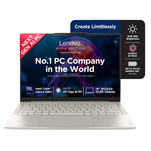 Lenovo Yoga Slim 7 (Aura Edition) (Core Ultra 7 355, 16GB RAM, 512GB SSD) - 83QM0048IN