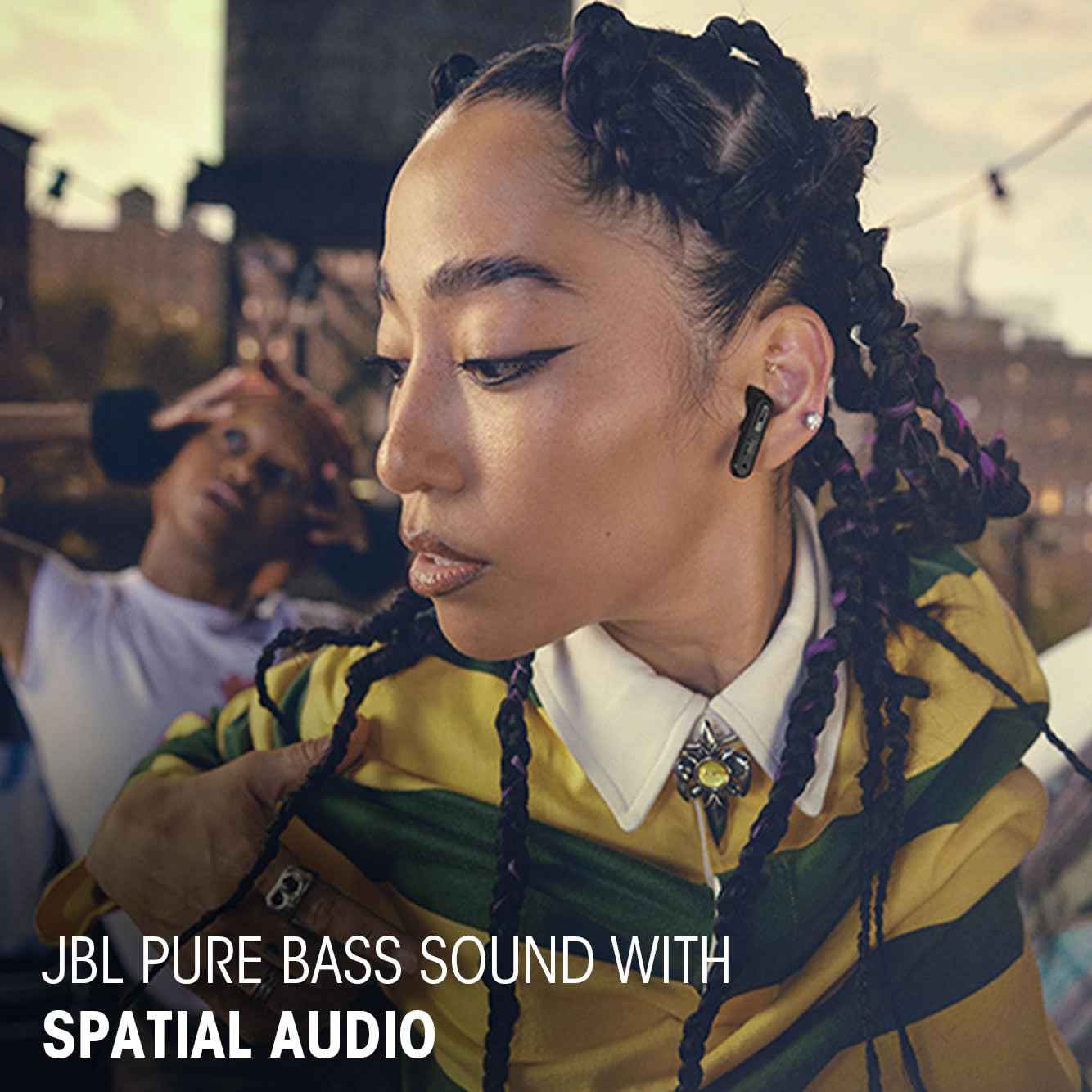 JBL Tune Beam 2 TWS, ANC Earbuds, 48Hr Playtime,Dual Connect, Ambient Aware, Relax Mode, Customized EQ with Headphones App, 6 Mics for Clear Calls, Spatial Sound, Personi-Fi 3.0 (Black)