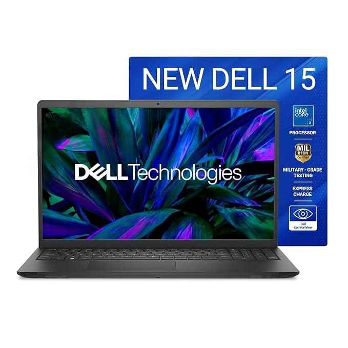 Dell 15 DC15250 Laptop (14th Gen Intel Core 3 100U, 16GB DDR4, 512GB SSD, 15.6" FHD 120Hz, Win 11 + Office H&S 2024 + M365, Black)
