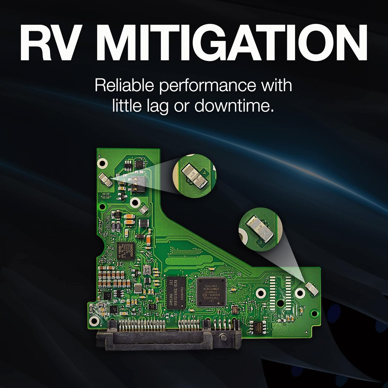 Seagate Skyhawk AI 10 TB Video Internal Hard Drive HDD – 3.5 Inch SATA 6 Gb/s 256 MB Cache for DVR NVR Security Camera System with 3-Years Data Recovery Services (ST10000VE001)