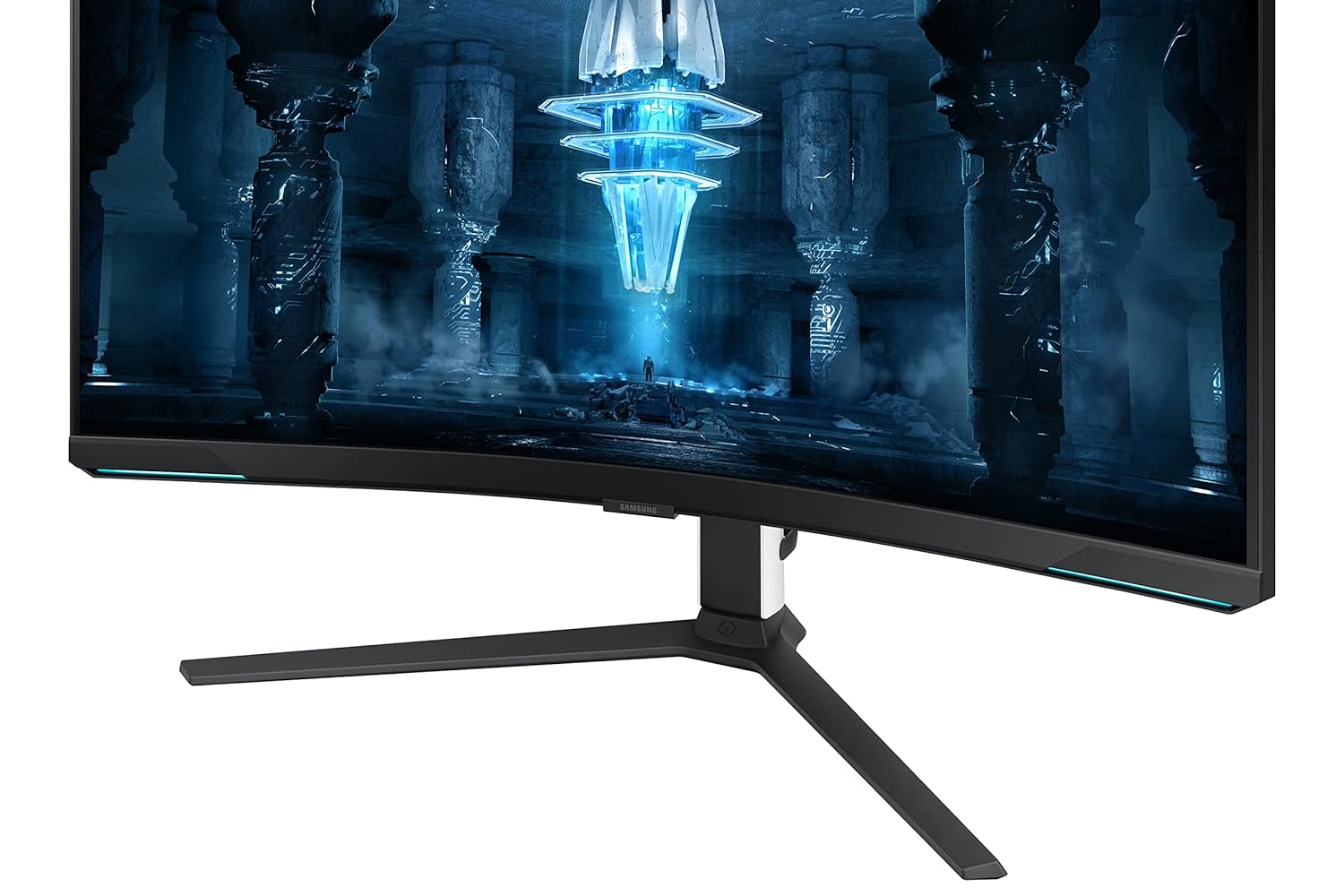 Samsung 32-Inch(80cm) 4K UHD Odyssey Neo G8 Gaming, 240 Hz, 1ms Curved Monitor, 3840 x 2160 Pixels, Mini-LED, Height Adjustable Stand, Matte Display, HDR2000 (LS32BG850NWXXL, Black)