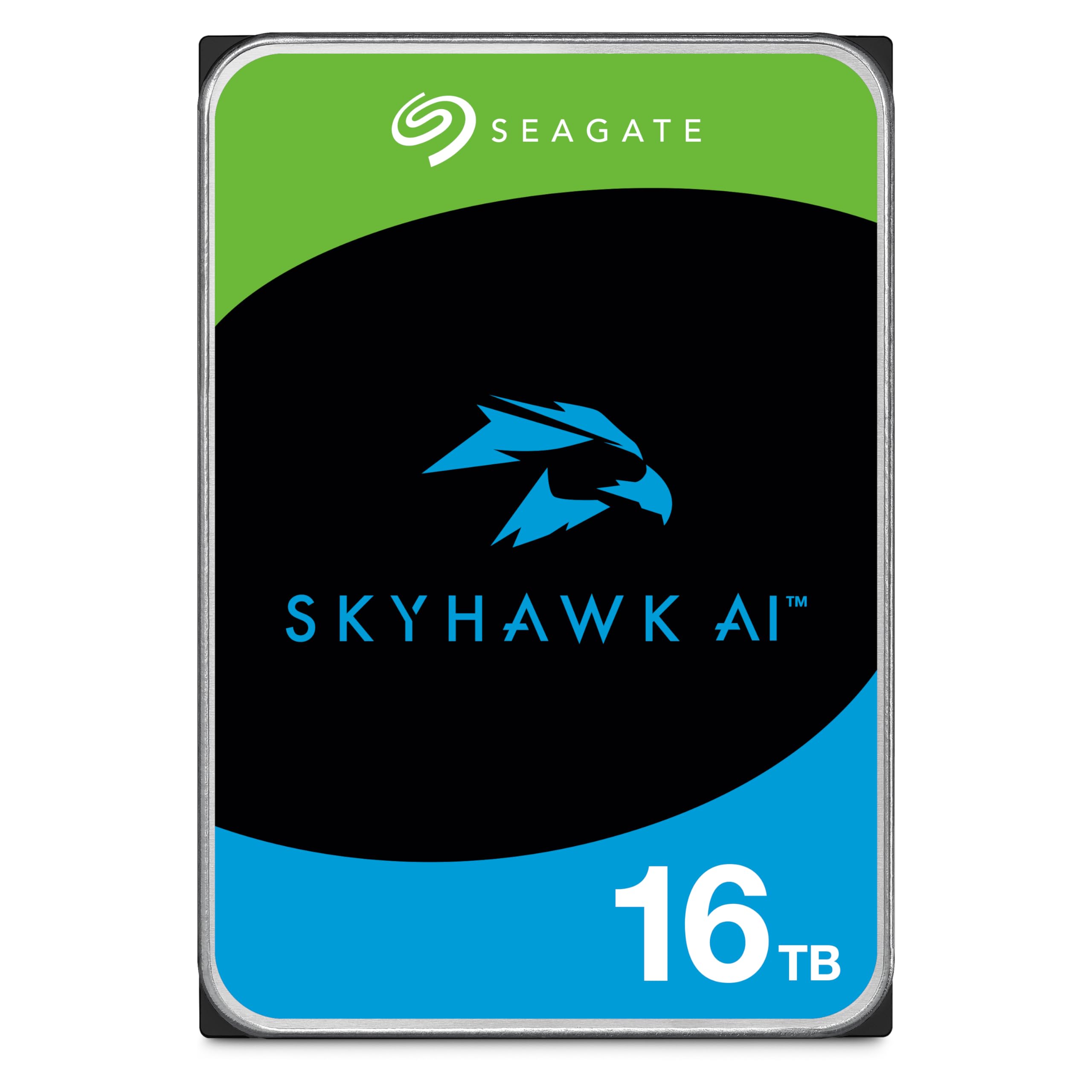 Seagate Skyhawk AI 10 TB Video Internal Hard Drive HDD – 3.5 Inch SATA 6 Gb/s 256 MB Cache for DVR NVR Security Camera System with 3-Years Data Recovery Services (ST10000VE001)