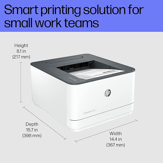 HP Laserjet 3004dw Duplex Printer: Black & White Printer, Self Reset Dual Band WiFi with self heal, Ethernet, Fast Printing Upto 33ppm, Easy and Secure Setup, Smart App Enabled - Zapnet.in