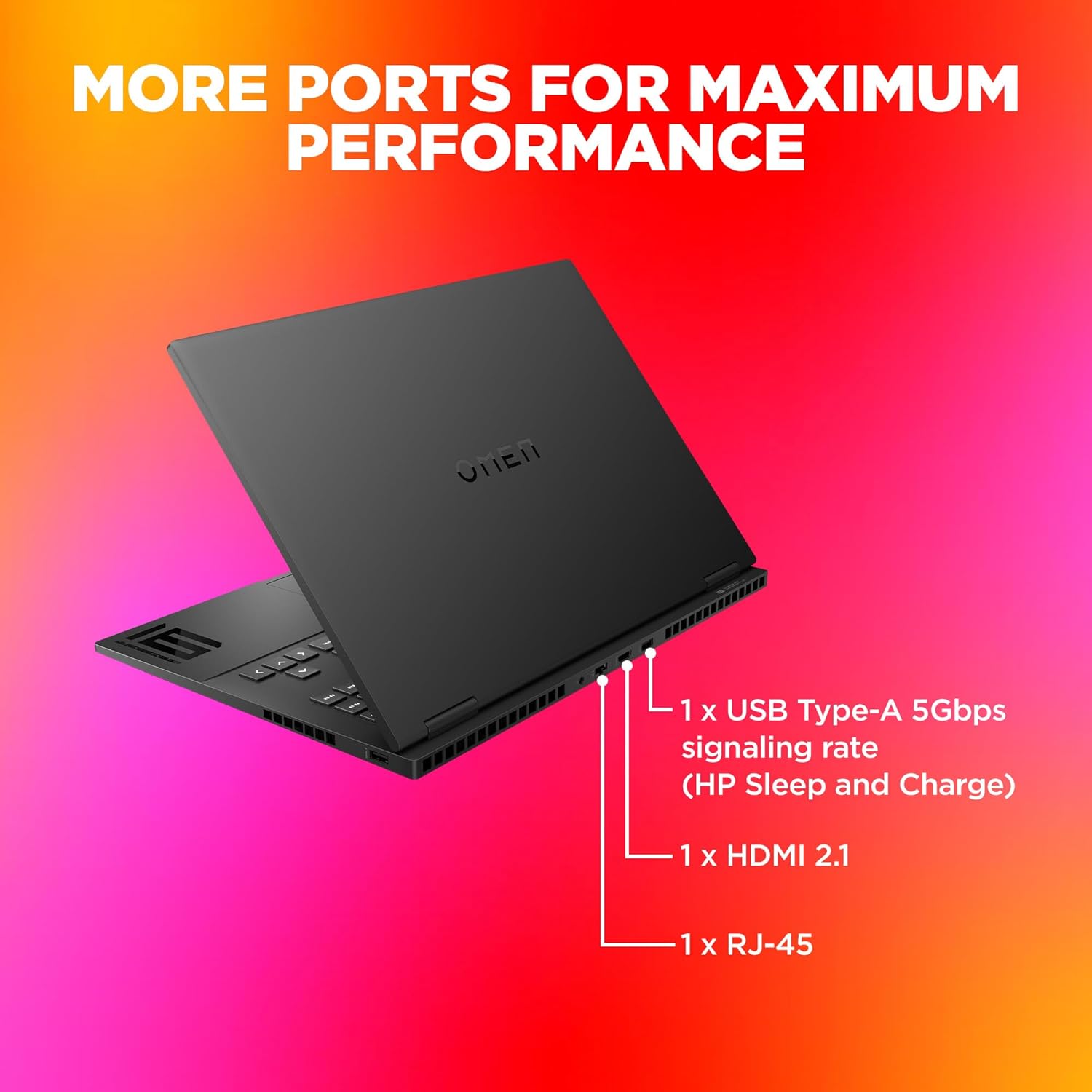 HP OMEN, 14th Gen Intel Core i7-14650HX, 8GB NVIDIA RTX 4060, 16GB DDR5, 1TB SSD, (Win11, Office21, Black, 2.39kg), 144Hz, IPS, 16.1-inch(40.9cm) Gaming Laptop, Tempest Cooling, Backlit KB, wf1096TX - Zapnet.in