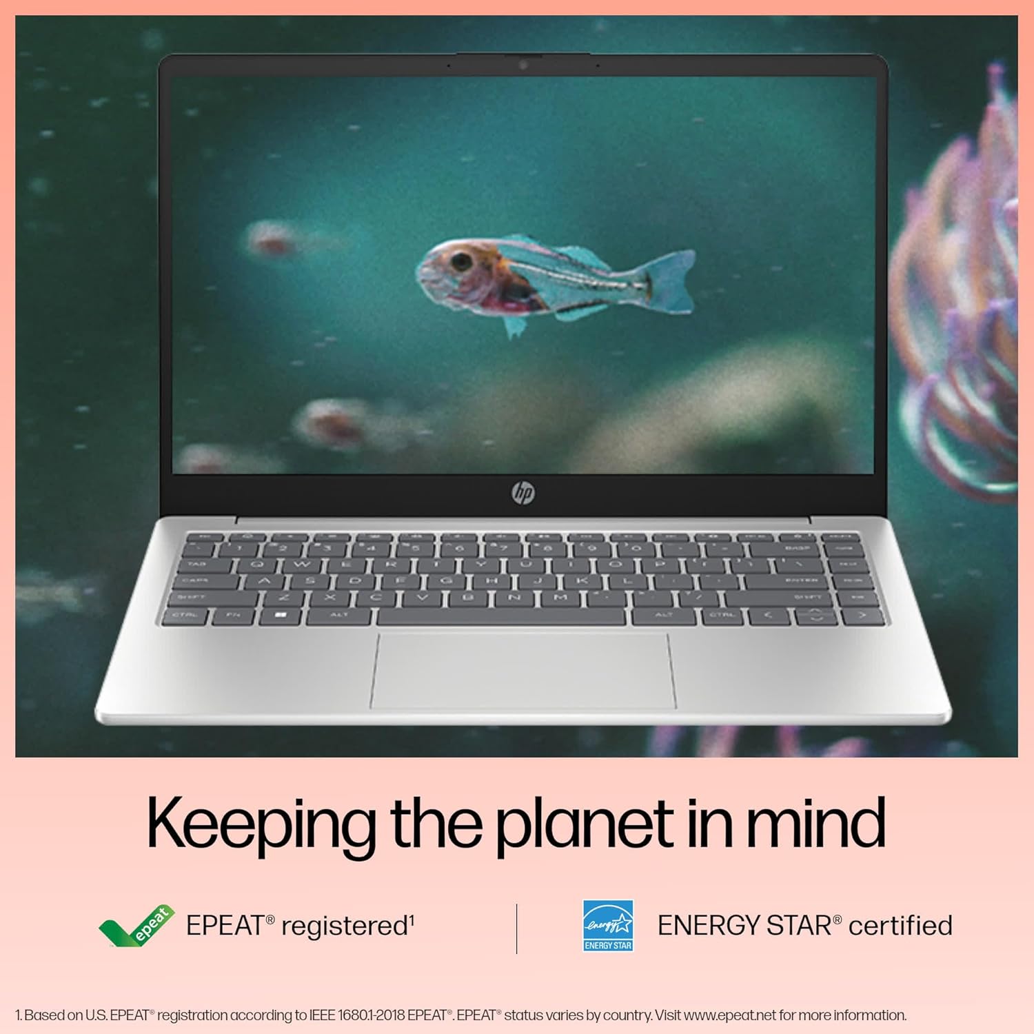 HP 14, 13th Gen Intel Core i5-1335U, 16GB DDR4, 512GB SSD, (Win 11, Office 21, Silver, 1.4kg), Anti-Glare, IPS, 14-inch(35.6cm) FHD Laptop, Intel Iris Xe Graphics, FHD Camera, Backlit KB, gr0001TU