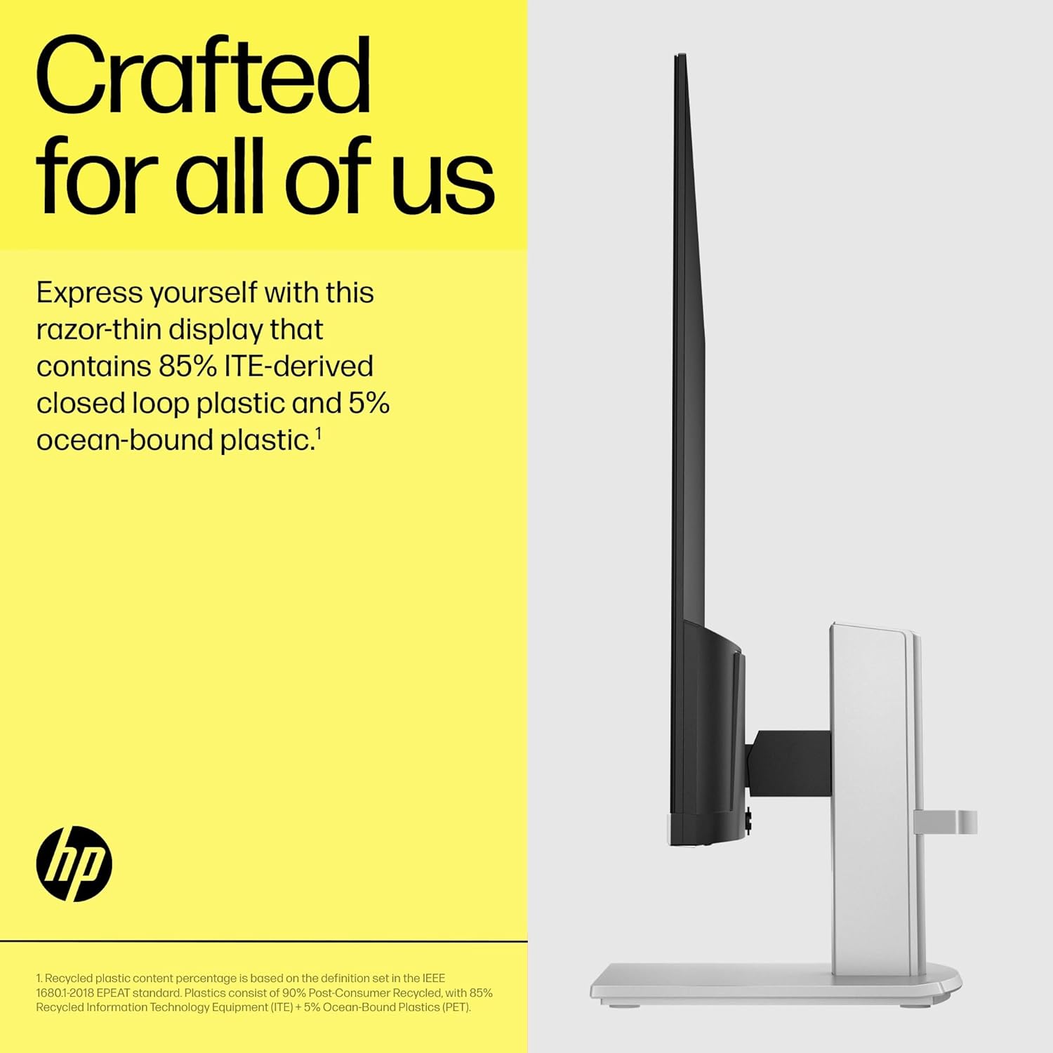 HP M24h 1080p 23.8-inch FHD IPS Desktop Monitor 75 Hz 300 nits AMD FreeSync Anti-Glare Height Tilt Adjustable Eye Ease HDMI VGA for Laptop Computer Screen Display 76D15AA (Renewed)