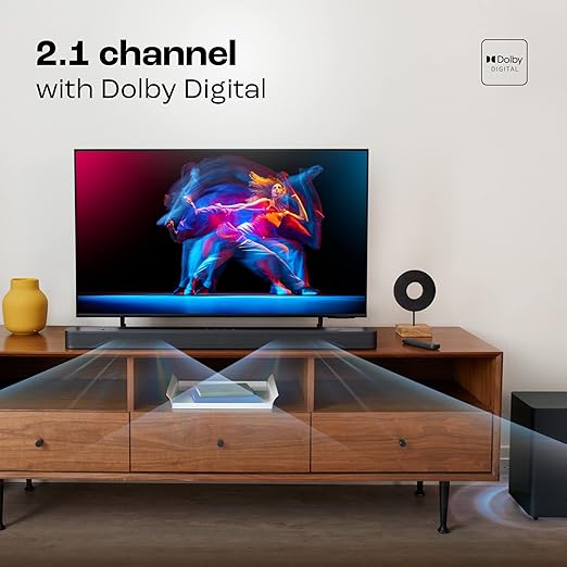 JBL Bar 2.1 Deep Bass (MK2), Soundbar with 6.5” Down-Firing Wireless Subwoofer, 2.1 Channel, Built-in Dolby Digital, Bluetooth, HDMI & Optical Connectivity (300W) - Zapnet.in