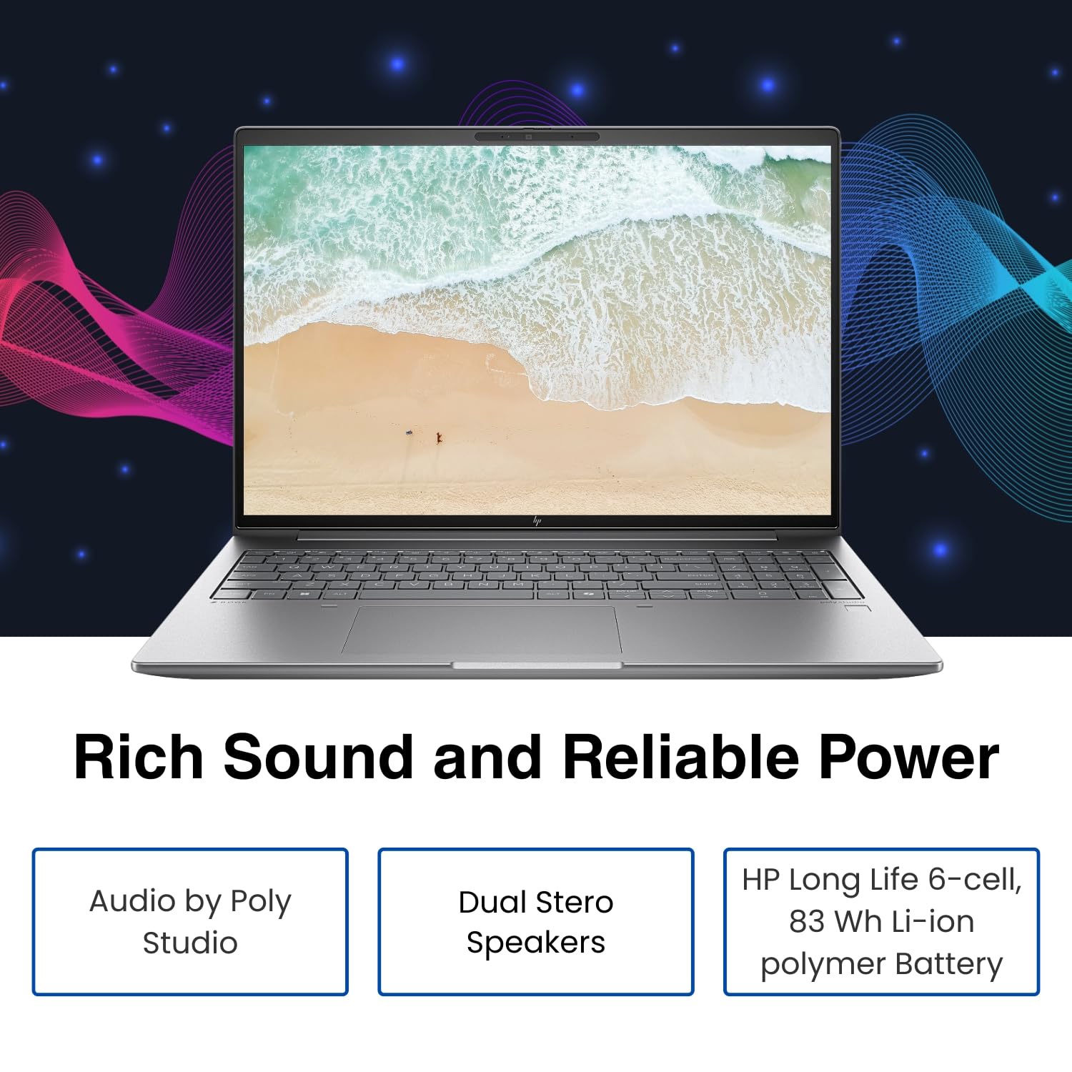 HP Laptop Ultra 9-185H, 32GB RAM, 1TB SSD, RTX 1000 Ada 6GB, Win 11 Pro, 16" WUXGA, 5MP+IR Cam, Fingerprint Sensor, Backlit Keyboard, Wi-Fi 6E, BT 5.3, 3-Year Warranty (A8WM1PT)