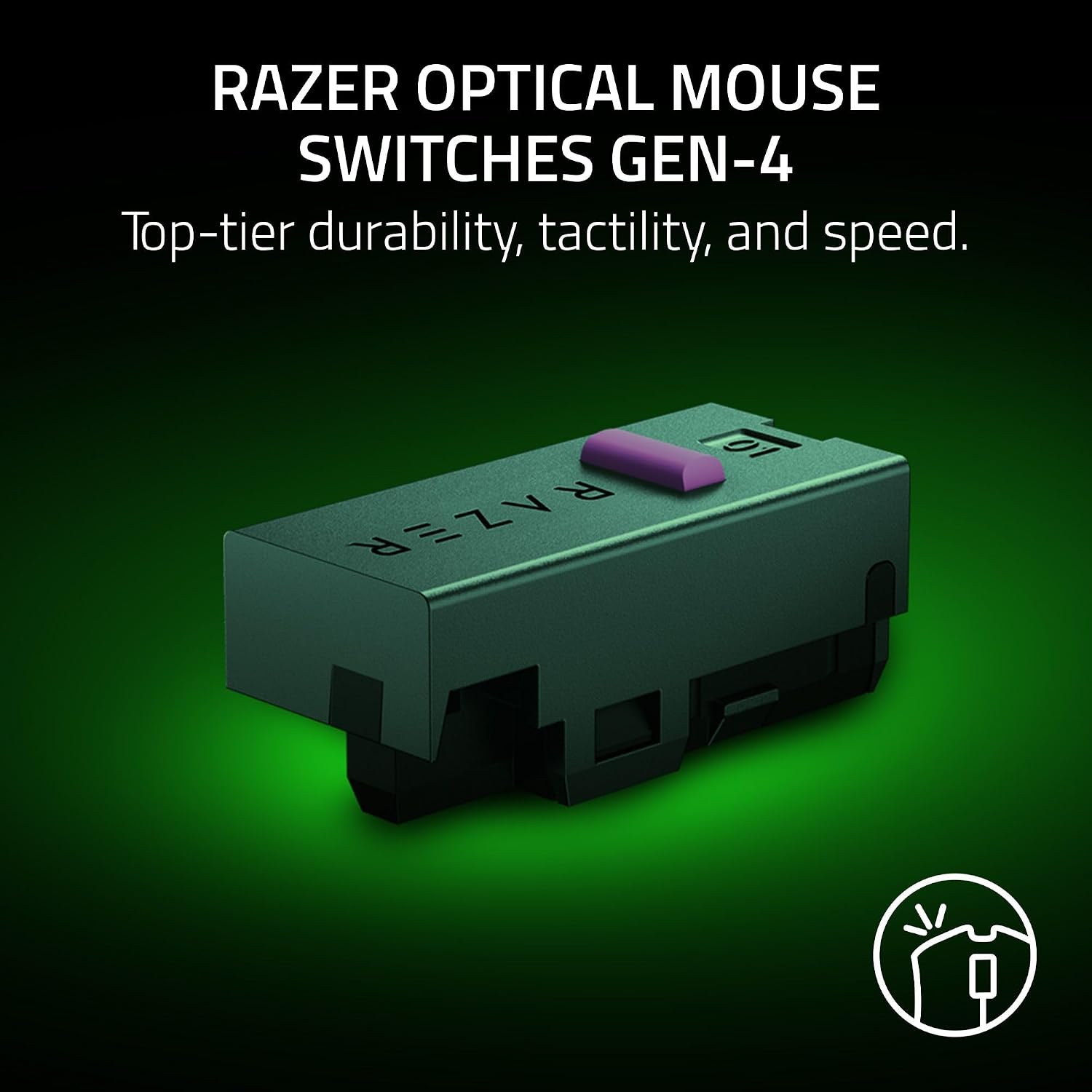 Razer DeathAdder V4 Pro Gaming Mouse (Model No: RZ01-05330100-R3A1) | 56 g Wireless Esports Mouse | Focus Pro 45K Optical Sensor | 8,000 Hz HyperSpeed | Optical Scroll Wheel | Gen-4 Switches_ Black