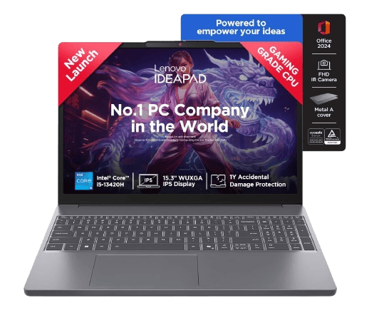 Lenovo IdeaPad Slim 3 (Intel Core i5-13420H, 16GB RAM, 512GB SSD) - 83K000B8IN