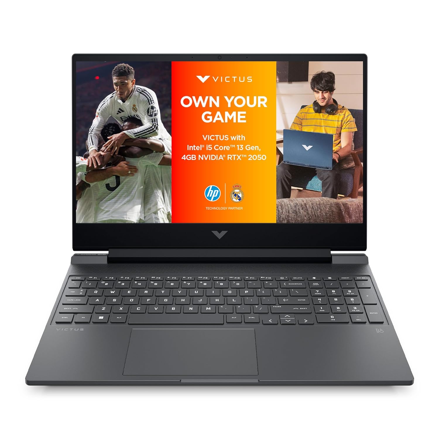 HP Victus, 13th Gen Intel Core i5-13420H, NVIDIA RTX 2050, 16GB DDR4, 1TB SSD (Win11, Office21, Silver, 2.3kg) 144Hz, 9MS, IPS, 15.6-inch(39.6cm) Flicker-free Gaming Laptop, Enhanced Cooling, fa1307tx