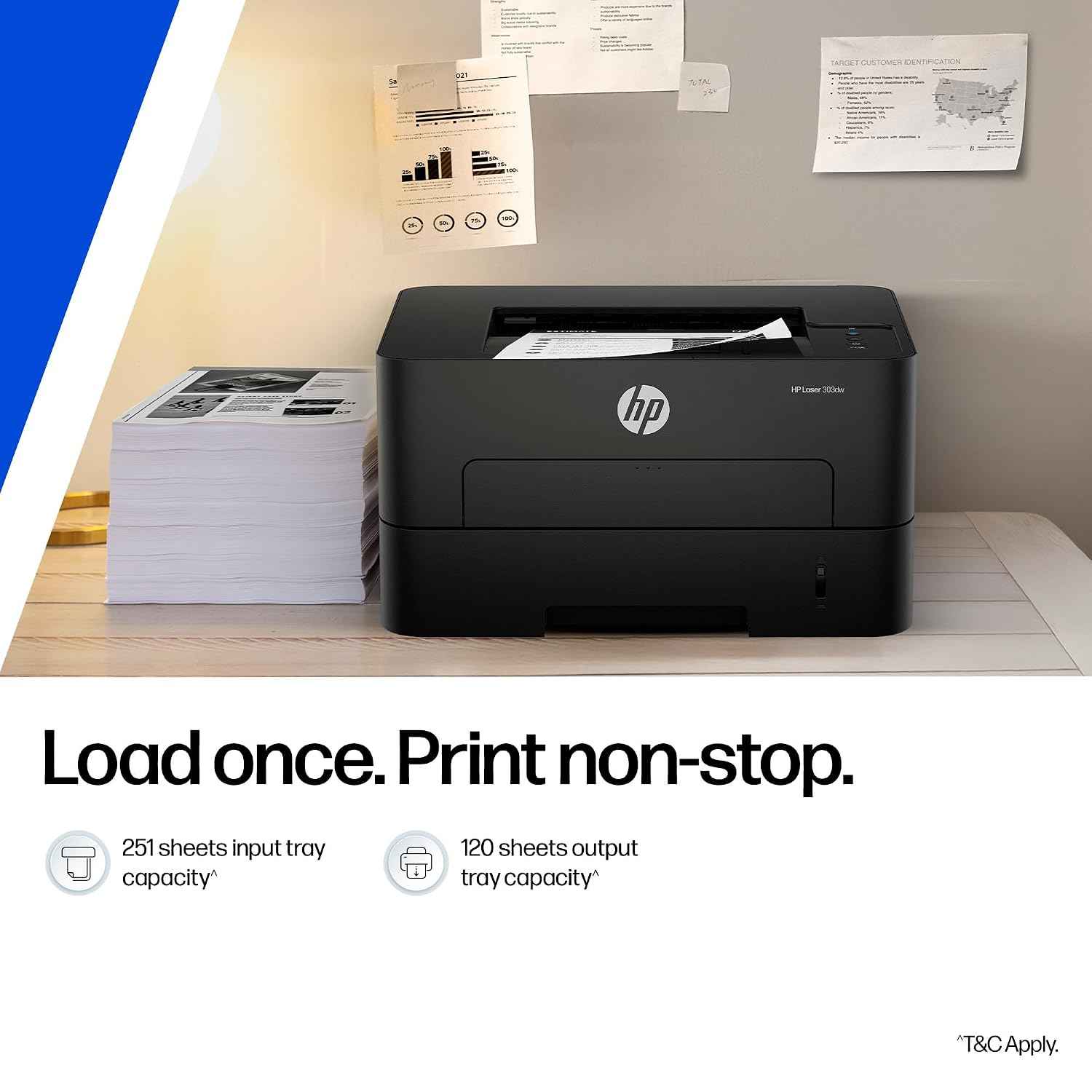 HP 303dw Auto Duplex WiFi Laser Printer (New Launch), 30 PPM, 256 MB Memory, Black