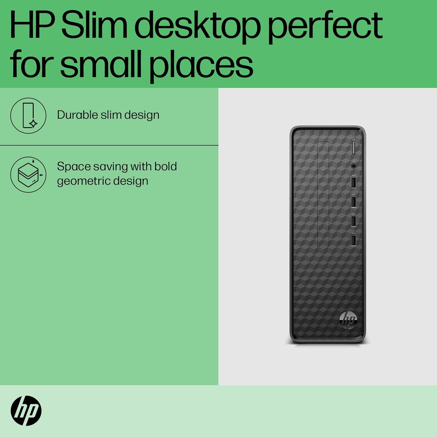 HP Slim Tower 12th Gen Intel Core i3-Processor:Intel Core i3-12100 (16GB RAM/512GB SSD/Black Wired Keyboard & Mouse/Intel UHD Graphics 730/Windows 11/MS Office 21/Dark Black), S01-pF2001in - Zapnet.in