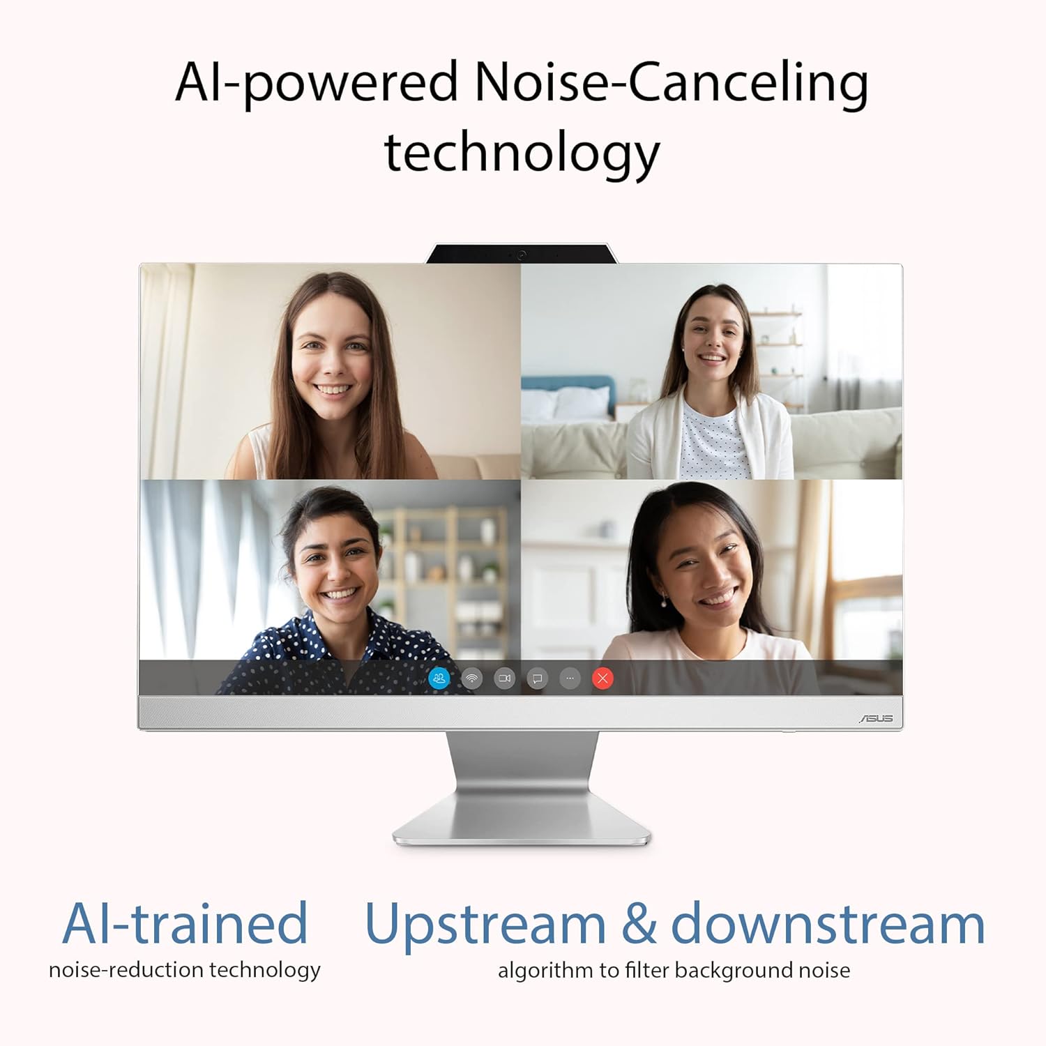 ASUS AiO A3 Series, 23.48" FHD Touch Screen, Intel Core i5-1235U 12th Gen, All-in-One Desktop (8GB/512GB SSD/Windows 11/Office 2021/with Wireless Keyboard & Mouse/White/5.40 kg), A3402WBA-TWA020WS