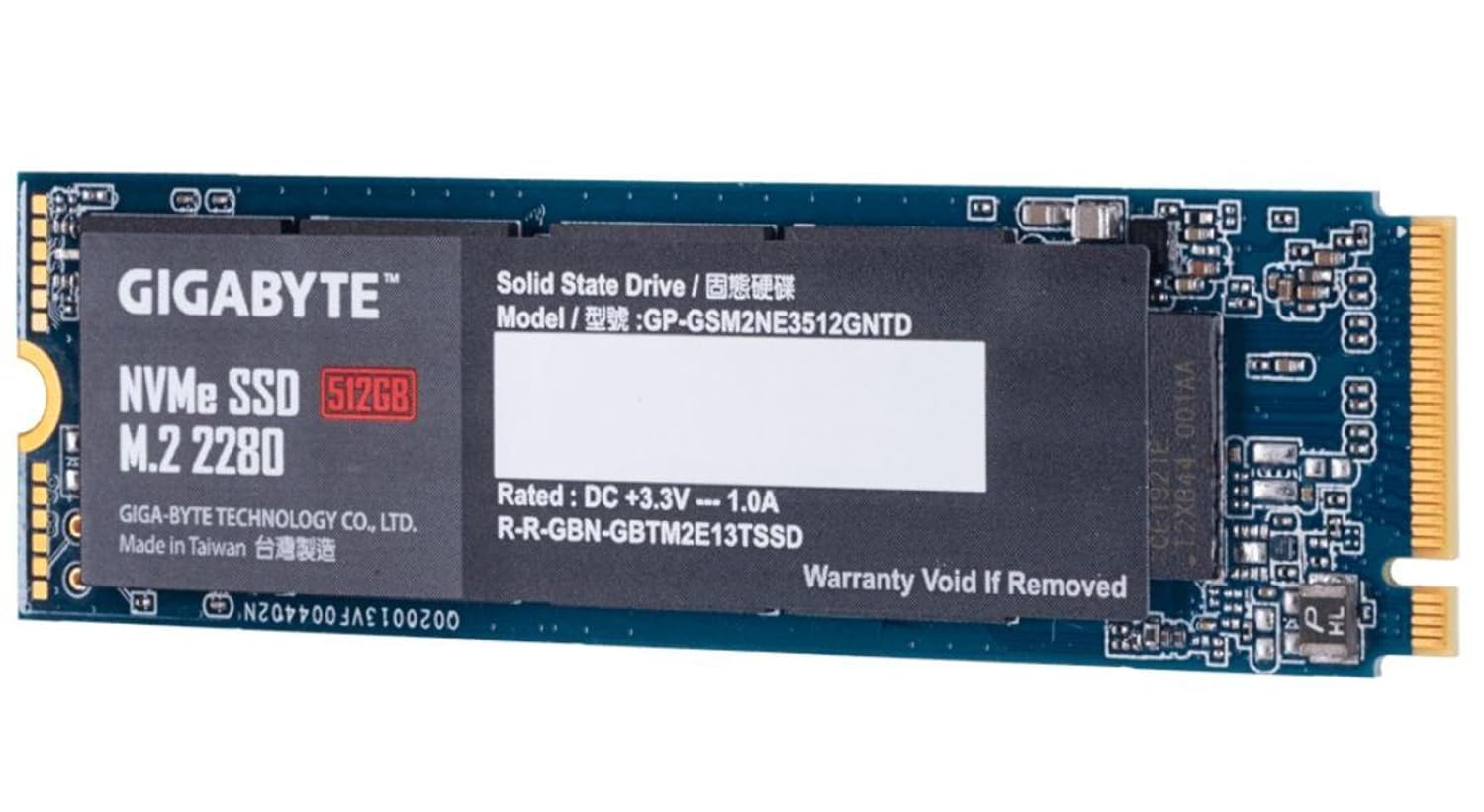 GIGABYTE NVMe SSD 512GB