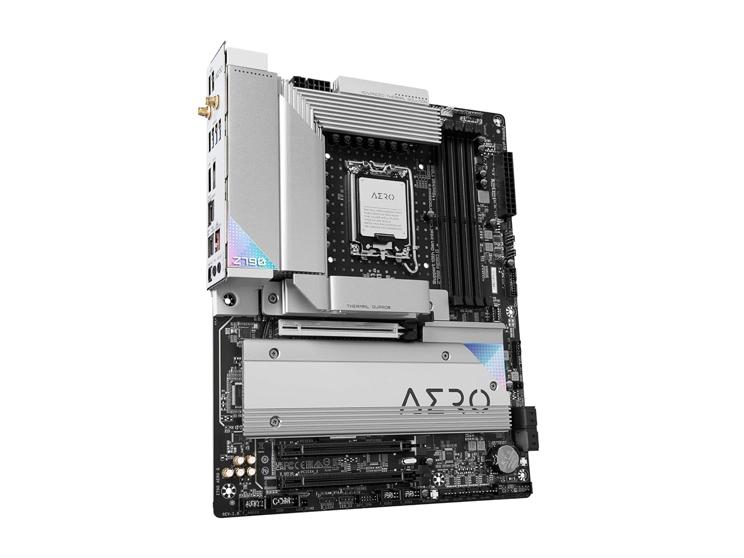 GIGABYTE Z790 AERO G (LGA 1700/ Intel Z790/ ATX/ DDR5/ 5 * 5.0 M.2/ PCIe 5.0/ USB 3.2 Gen2X2 Type-C/WiFi 6E/ Intel 2.5GbE LAN/Motherboard)
