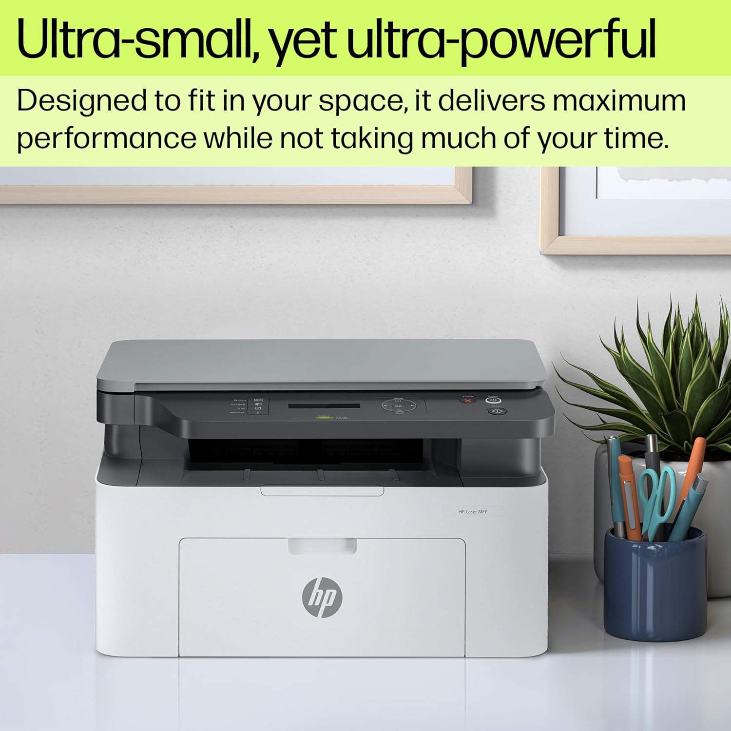 HP Laser MFP 1188a, Print, Copy, Scan, Hi-Speed USB 2.0, Up to 21 ppm, 150-sheet Input Tray, 100-sheet Output Tray, 10,000-page Duty Cycle, 1-Year Warranty, Black and White, 715A2A
