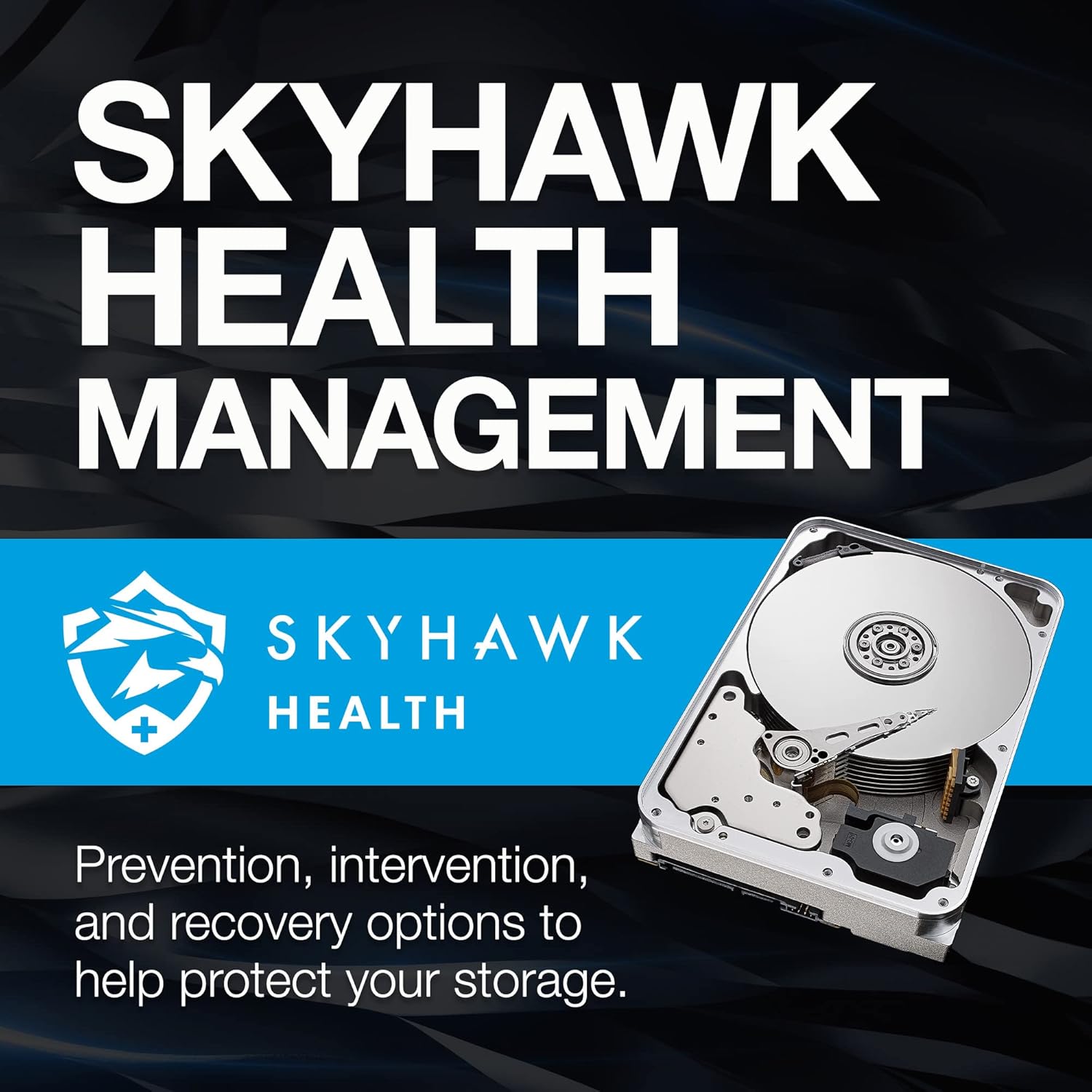 Seagate Skyhawk AI 8TB Video Internal Hard Drive HDD – 3.5 Inch SATA 6 Gb/s 256 MB Cache for DVR NVR Security Camera System with 3-Years Data Recovery Services (ST8000VE001)