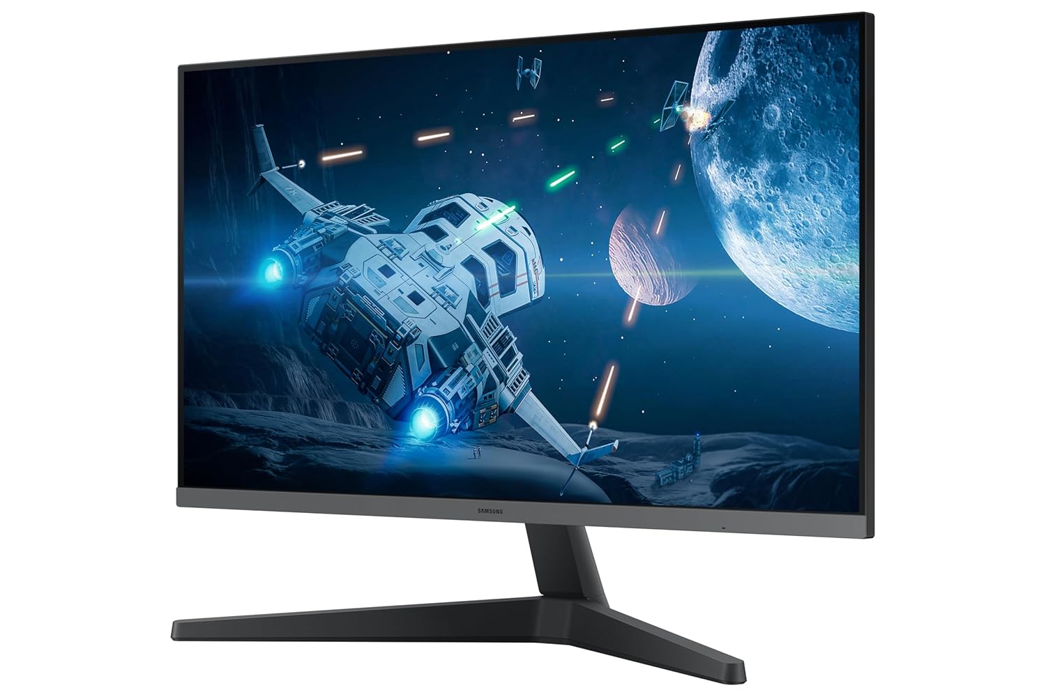 Samsung 27-inch (68.59cm) FHD, IPS, 100 Hz, 1920 x 1080 Flat Monitor, Bezel Less Design, AMD FreeSync, Flicker Free, HDMI, Display Port (LS27C330GAWXXL, Black)