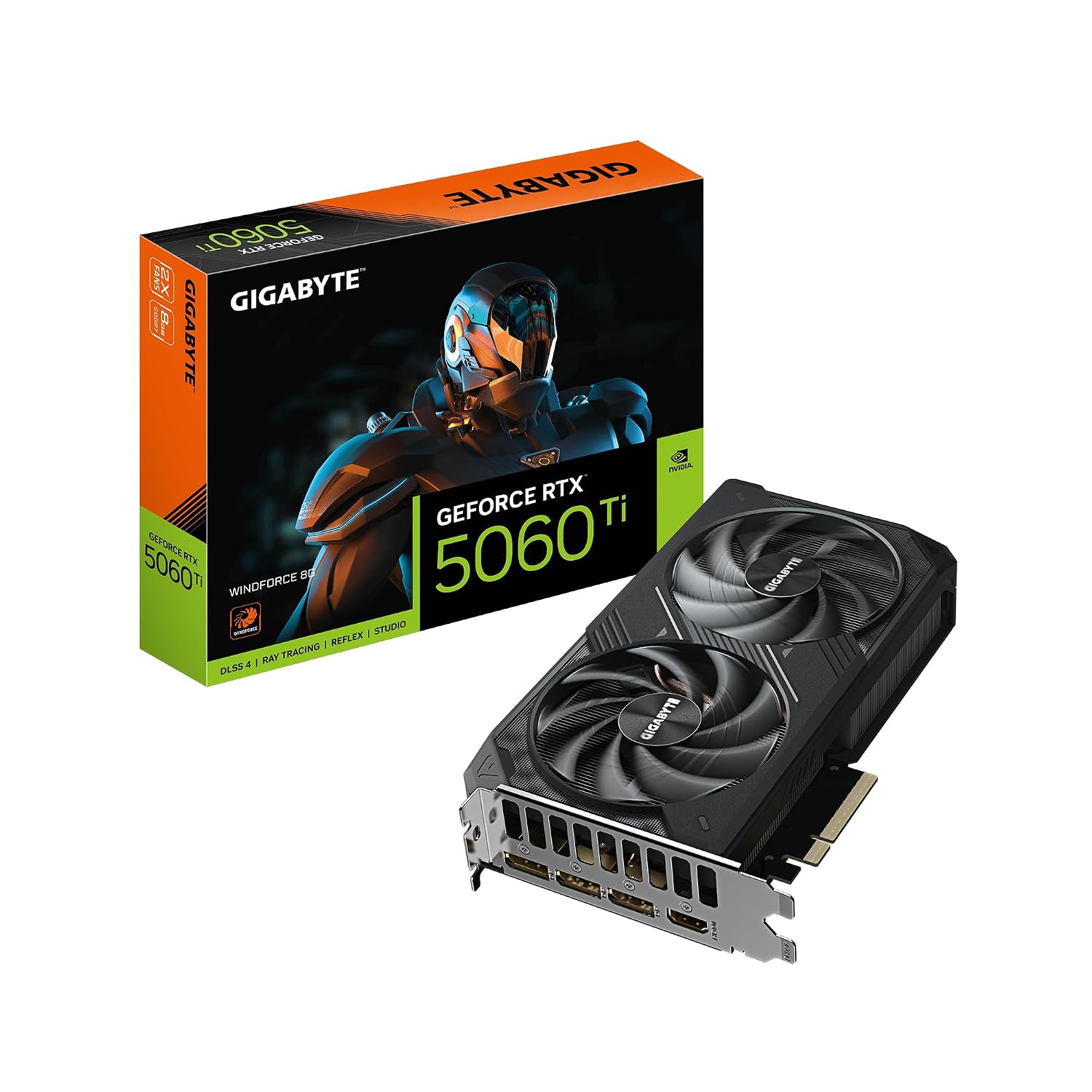 GIGABYTE GV-N506TWF2-8GD | GeForce RTX 5060 Ti WINDFORCE 2X 8GB GDDR6 Graphics Card