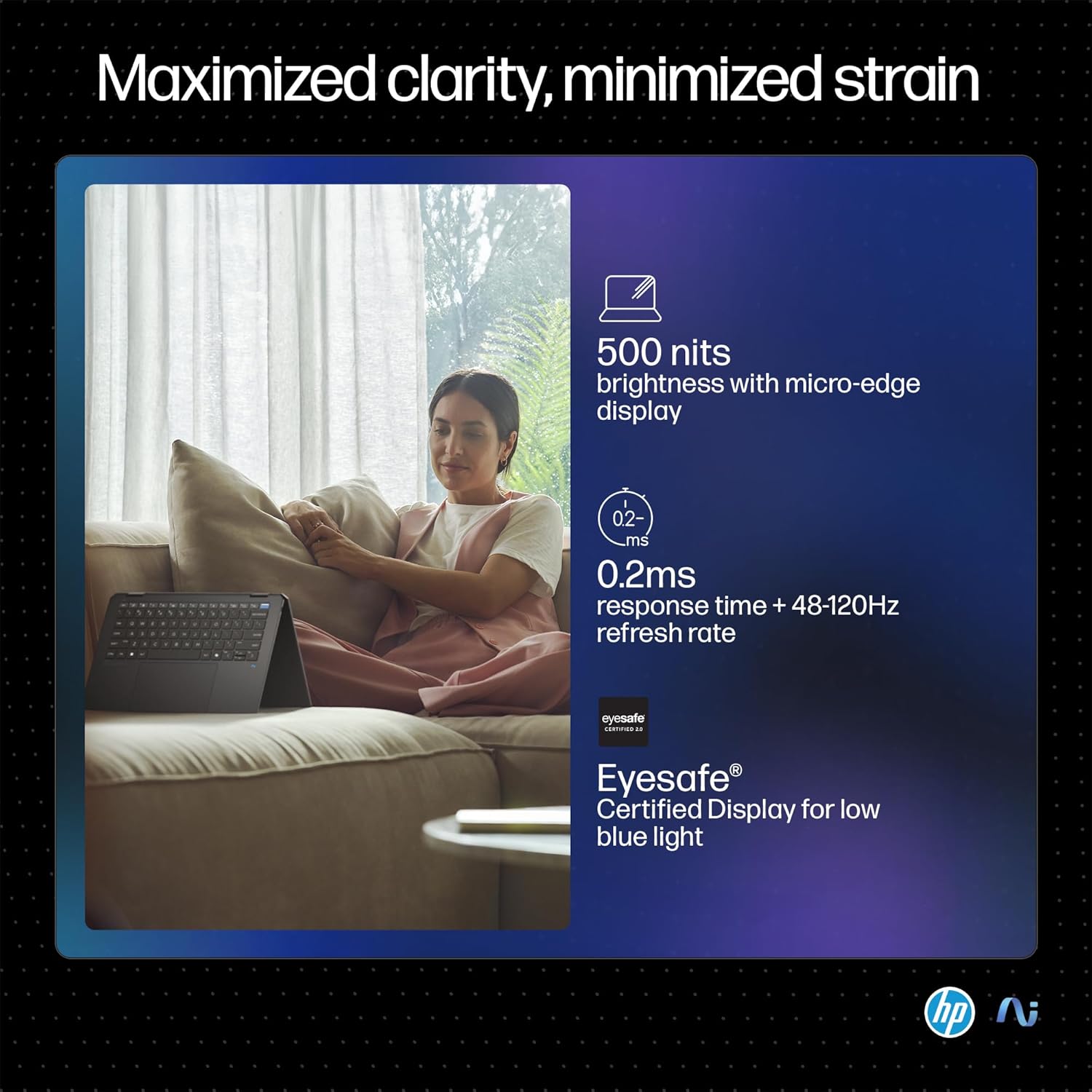 HP OmniBook Ultra Flip (Previously Spectre) Intel Core Ultra 7 256V 47 Tops (16GB LPDDR5X, 1TB SSD) OLED, 500 nits,14''/35.6cm, Touch 2-in-1, Win11, Office21, Gray,1.34kg, fh0026TU Next Gen AI Laptop