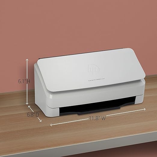 HP ScanJet Pro N4000 snw1 (6FW08A) 40ppm Wi-Fi/USB Color Duplex Scanner with Control Panel for Documents, Photos, Receipts, and Cards. TWAIN/ISIS drivers included - Zapnet.in