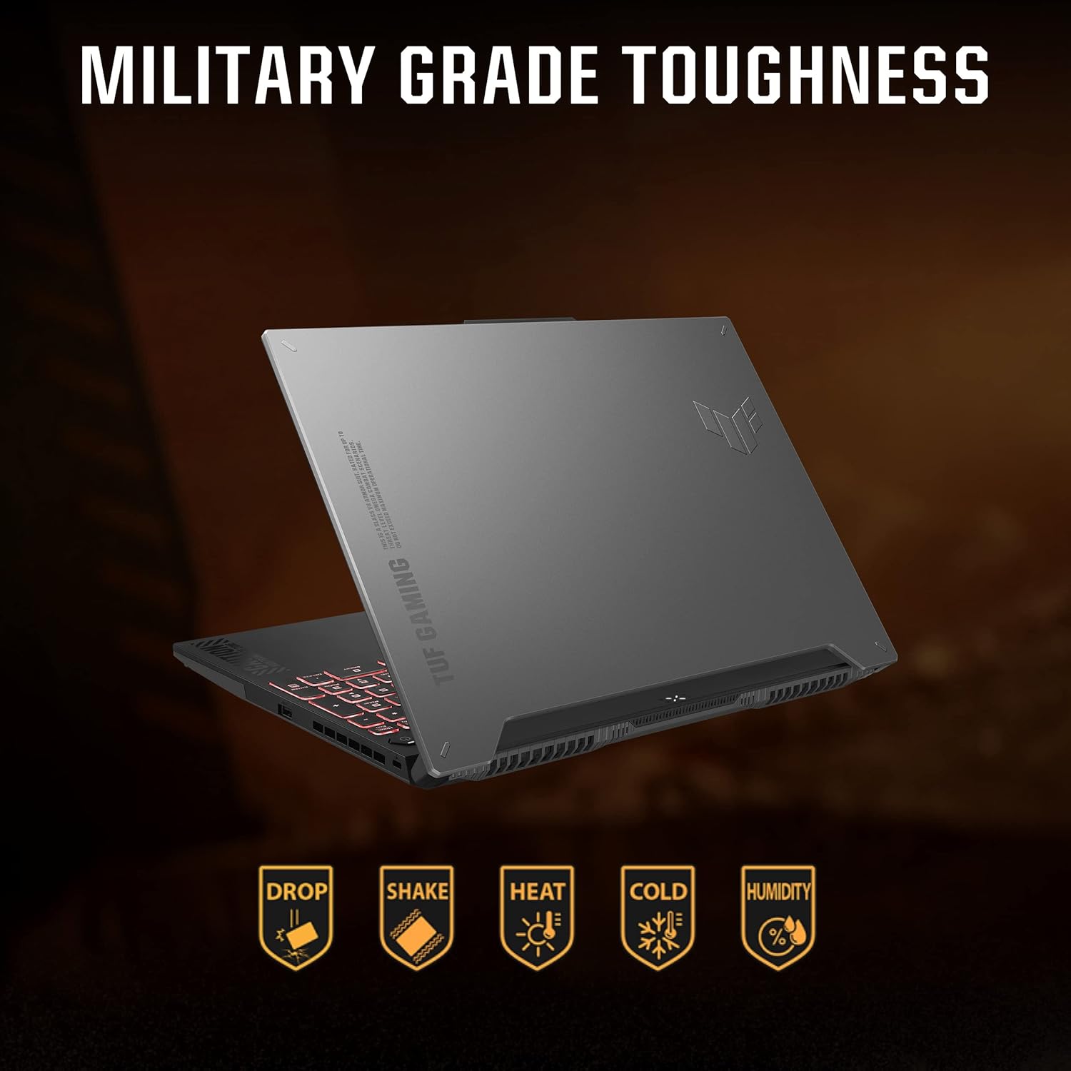 ASUS TUF Gaming A15, AMD Ryzen 7 7435HS, 15.6-inch FHD 144Hz, Gaming Laptop (16GB/512GB SSD/NVIDIA GeForce RTX 4050/Windows 11/90WHr/Mecha Gray/2.2 Kg), FA507NUR-LP082W