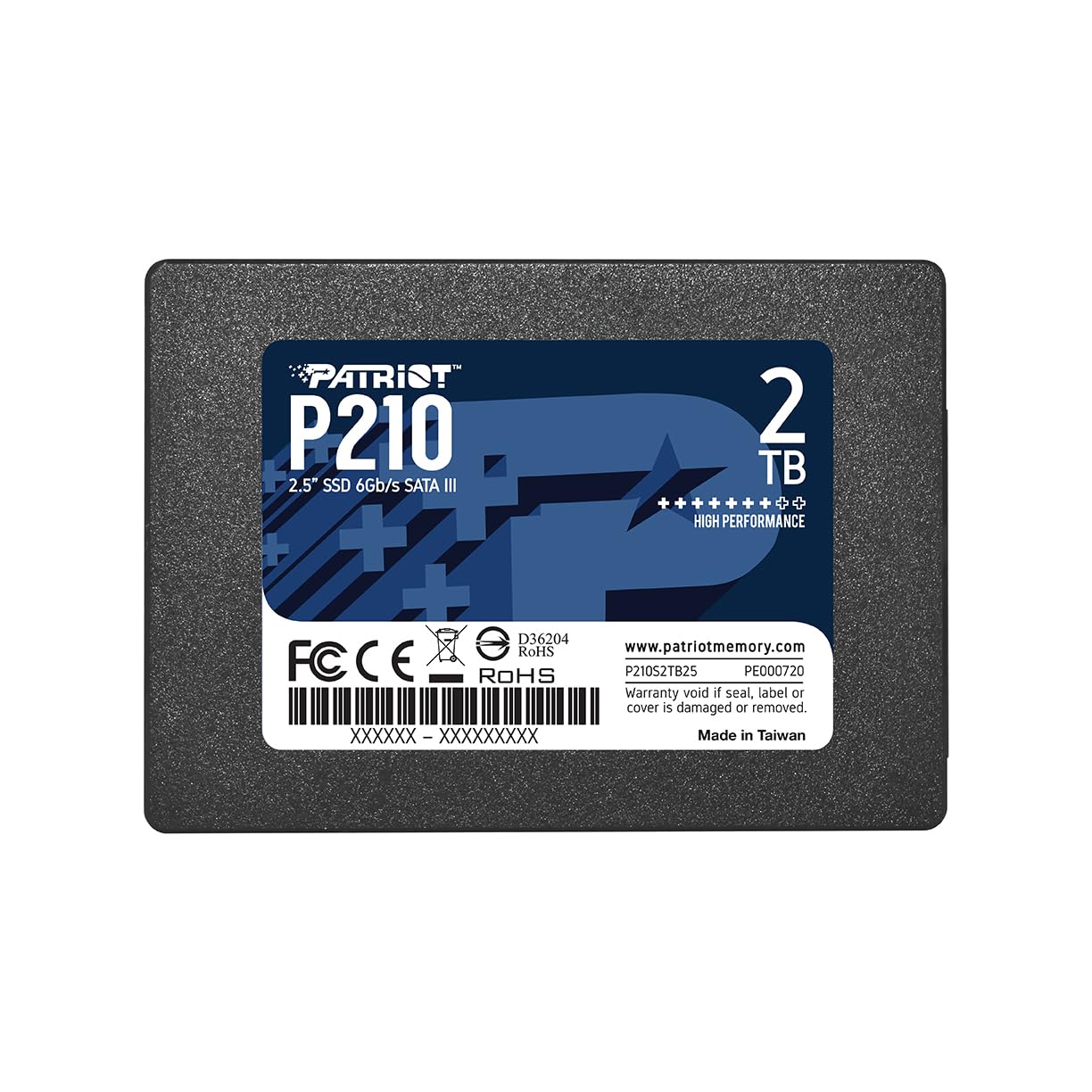 Patriot Memory P210 SATA 3 256GB SSD 2.5 Inch Internal Solid State Drive P210S256G25