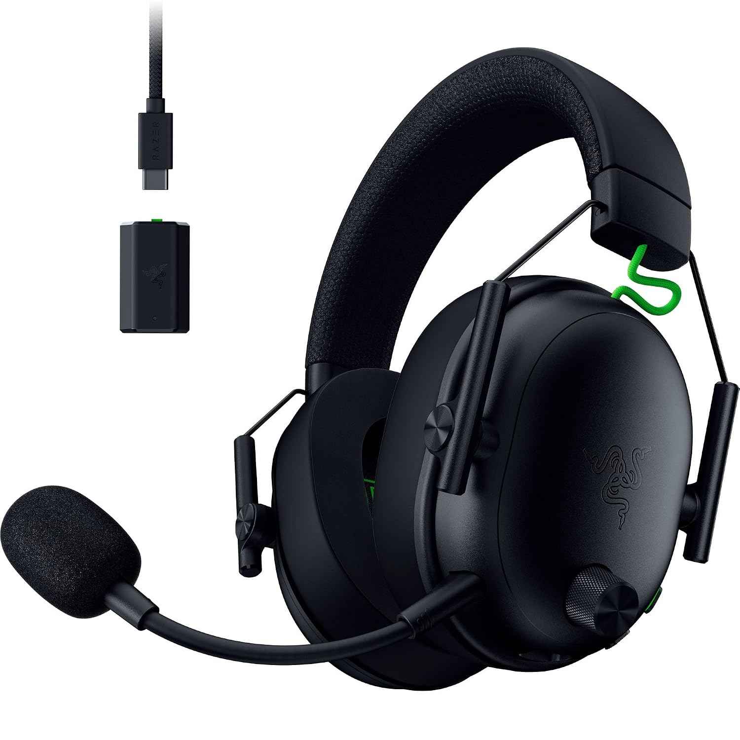 Razer BlackShark V3 Xbox S|X - Wireless E-Sports Headset - Triforce 50 mm Driver - Removable Broadband Microphone - HyperSpeed 2.4 GHz & Bluetooth - Surround Sound - Xbox / PC | Black