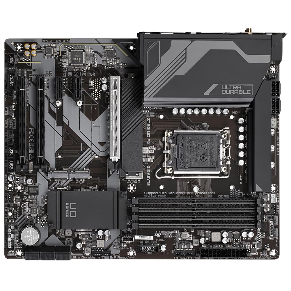 GIGABYTE Z790 Ud Ax Ddr5 ATX Motherboard for 13Th and 12Th Gen Series Processors -Lga1700 Socket
