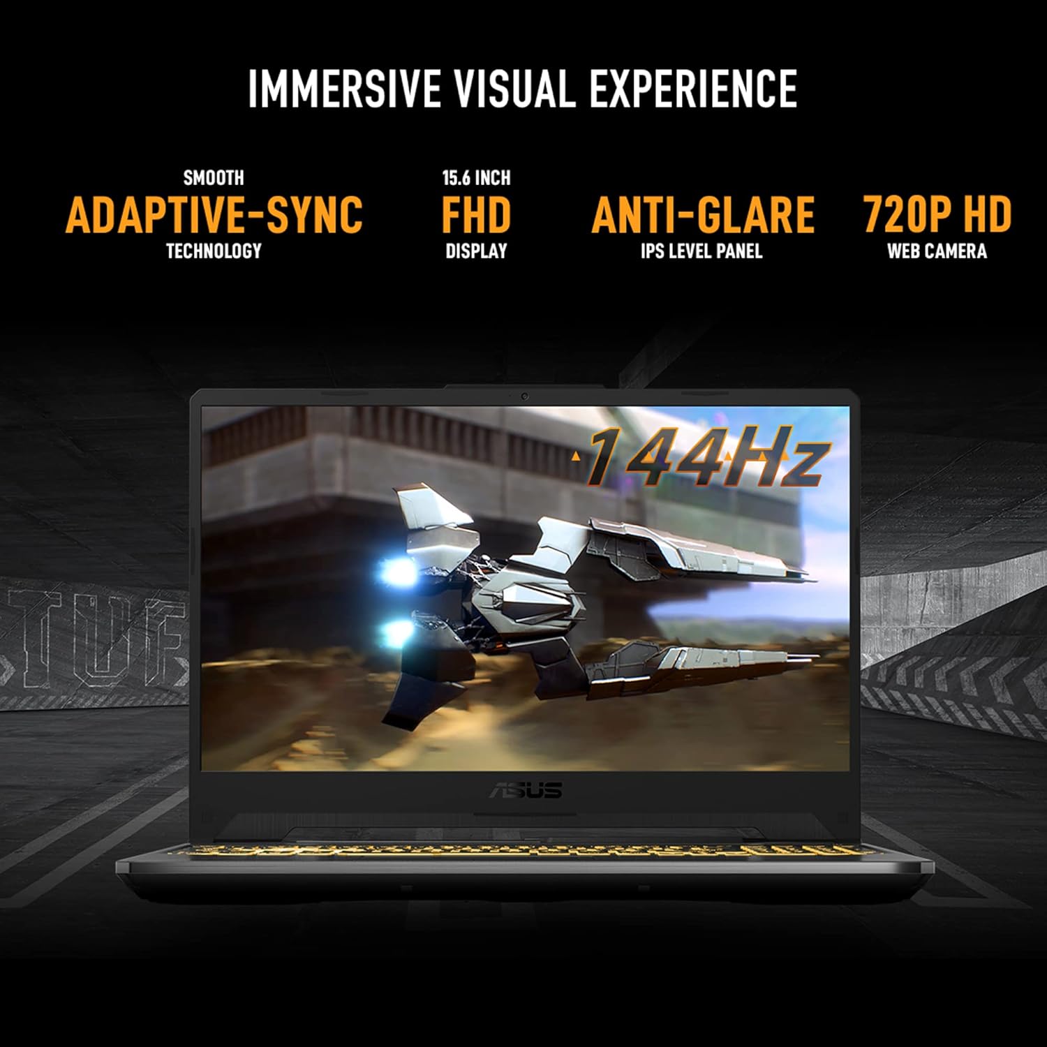 ASUS TUF Gaming A15, 15.6" FHD (1920 x 1080) 16:9, AMD Ryzen 7 7435HS Mobile Processor, Gaming Laptop (16GB RAM/512GB SSD//Windows 11/Office Home/48WHr Battery/Graphite Black/2.3Kg), FA566NCR-HN054WS