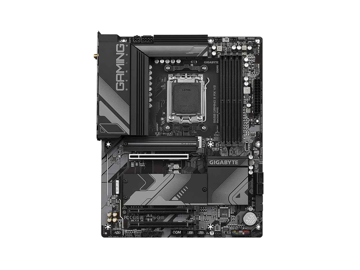 GIGABYTE B650 Gaming X AX V2 (rev. 1.0) AM5 LGA 1718 AMD B650 ATX DDR5, Triple M.2, PCIe 5.0, USB 3.2 Gen2x2 Type-C, AMD Wi-Fi 6E, Realtek 2.5GbE LAN