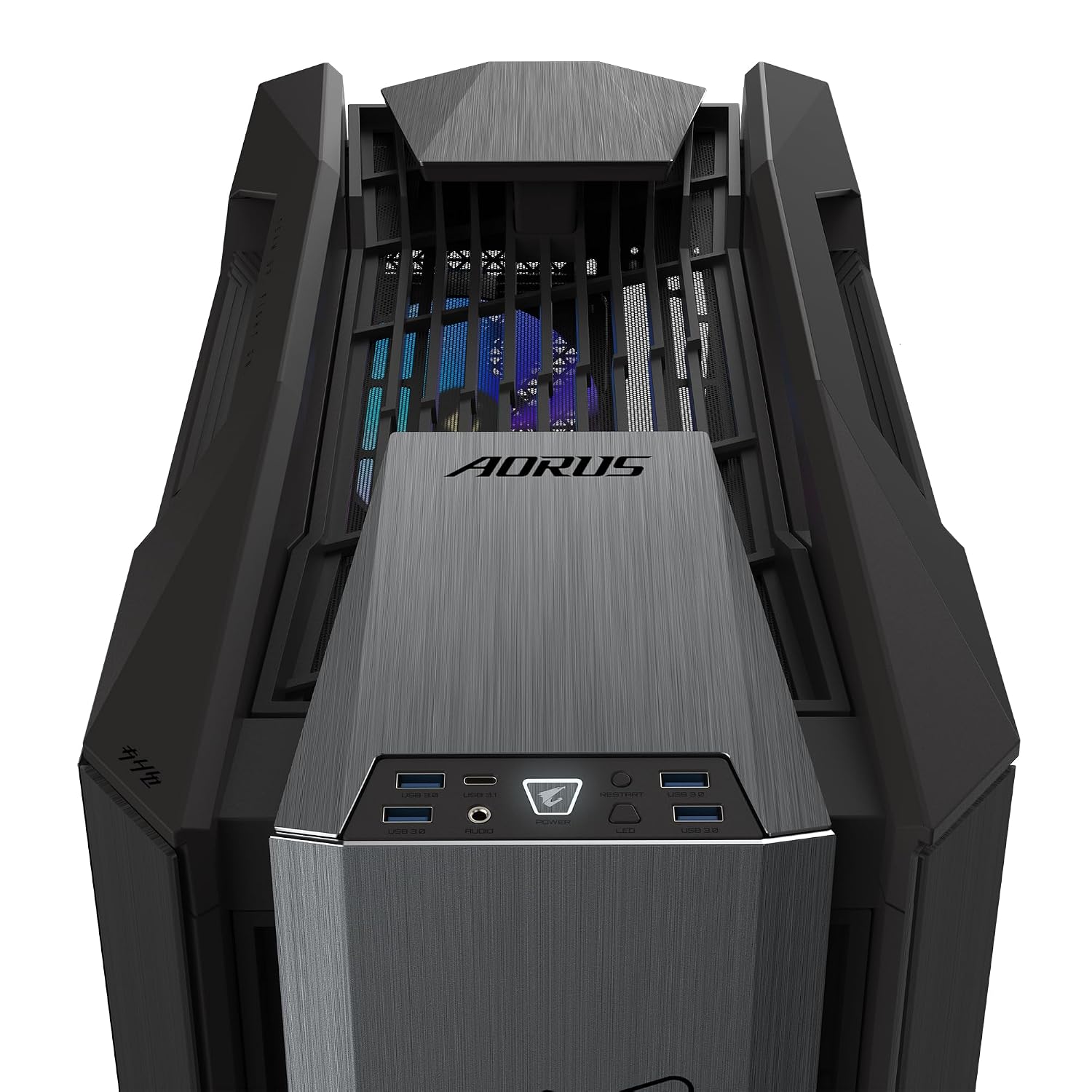 GIGABYTE AORUS C601 Glass Global Full-Tower Gaming PC Case | Premium Tempered Glass Design, RGB Fusion 2.0, Advanced Airflow & Cable Management | Supports E-ATX/ATX/Micro-ATX/Mini-ITX