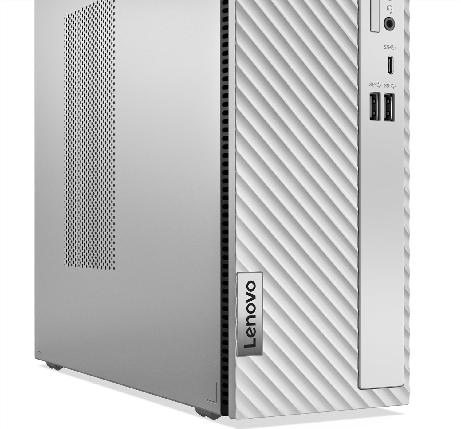 Lenovo Ideacentre 3 Tower 13Th Gen Core I5 13400H (8GB RAM/512GB SSD/Interated Intel UHD Graphics 730/Wifi 6/Bluetooth 5.1/Windows OS/USB Calliope Keyboard & Mouse, Black/Cloud Grey), 90VT00ANIN